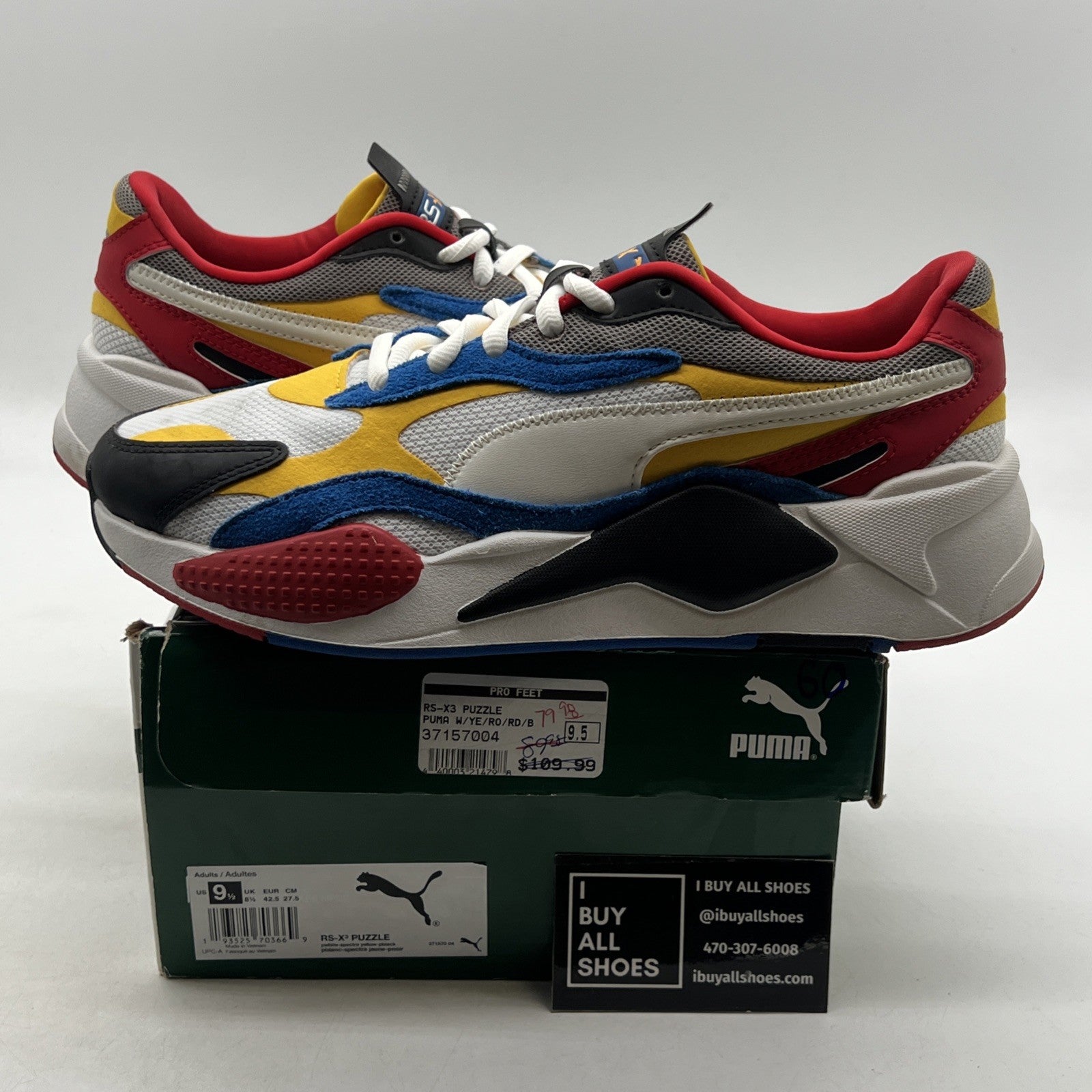 Size 9.5 - Puma RS-X3 Puzzle - (371570-04)