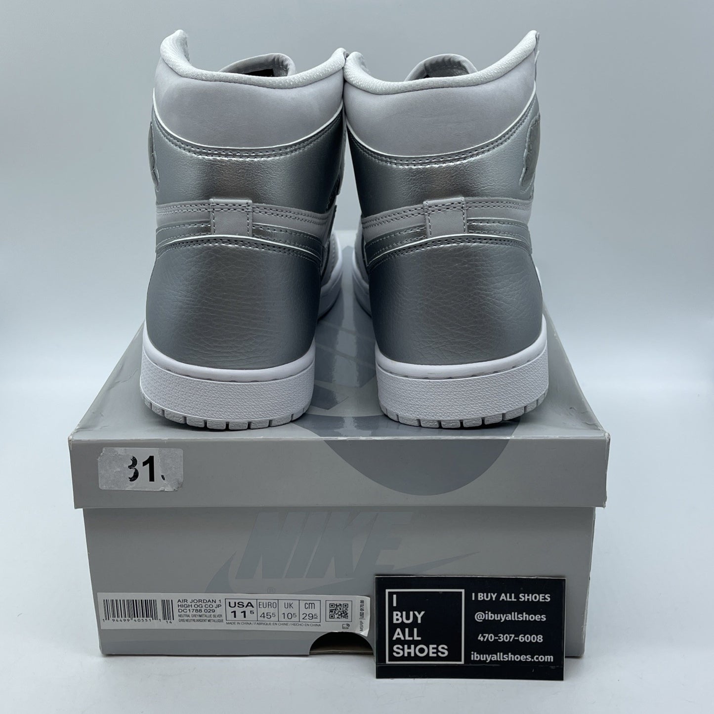 Size 11.5 - Air Jordan 1 Retro OG CO.JP High Tokyo Silver Suede (DC1788-029)