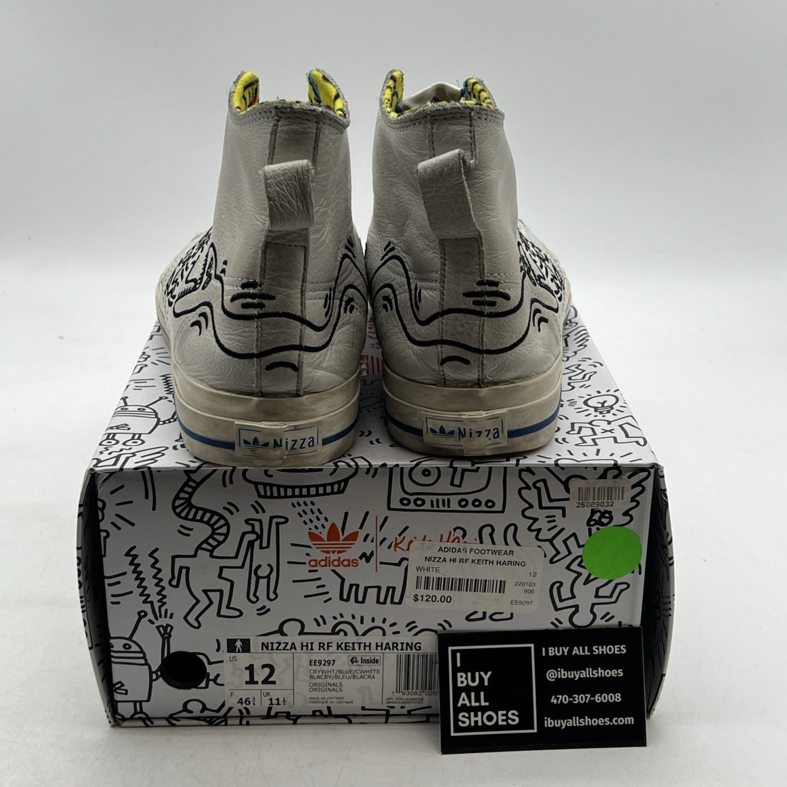 Size 12 - adidas Keith Haring x Nizza RF High Pop Art (EE9297)