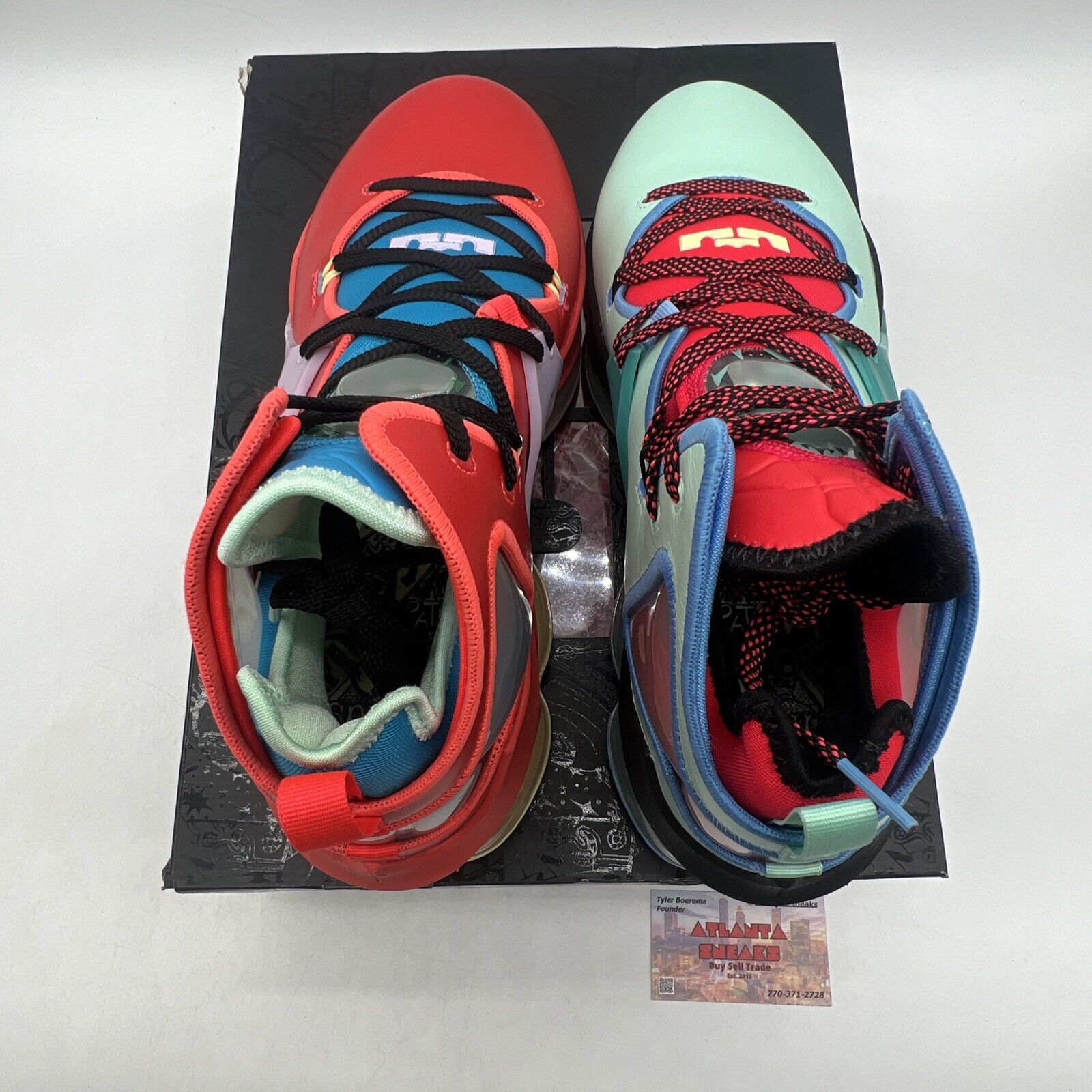 Size 12 - Nike LeBron 19 LeBronival Red Yellow Blue Green Leather (DQ7548-600)