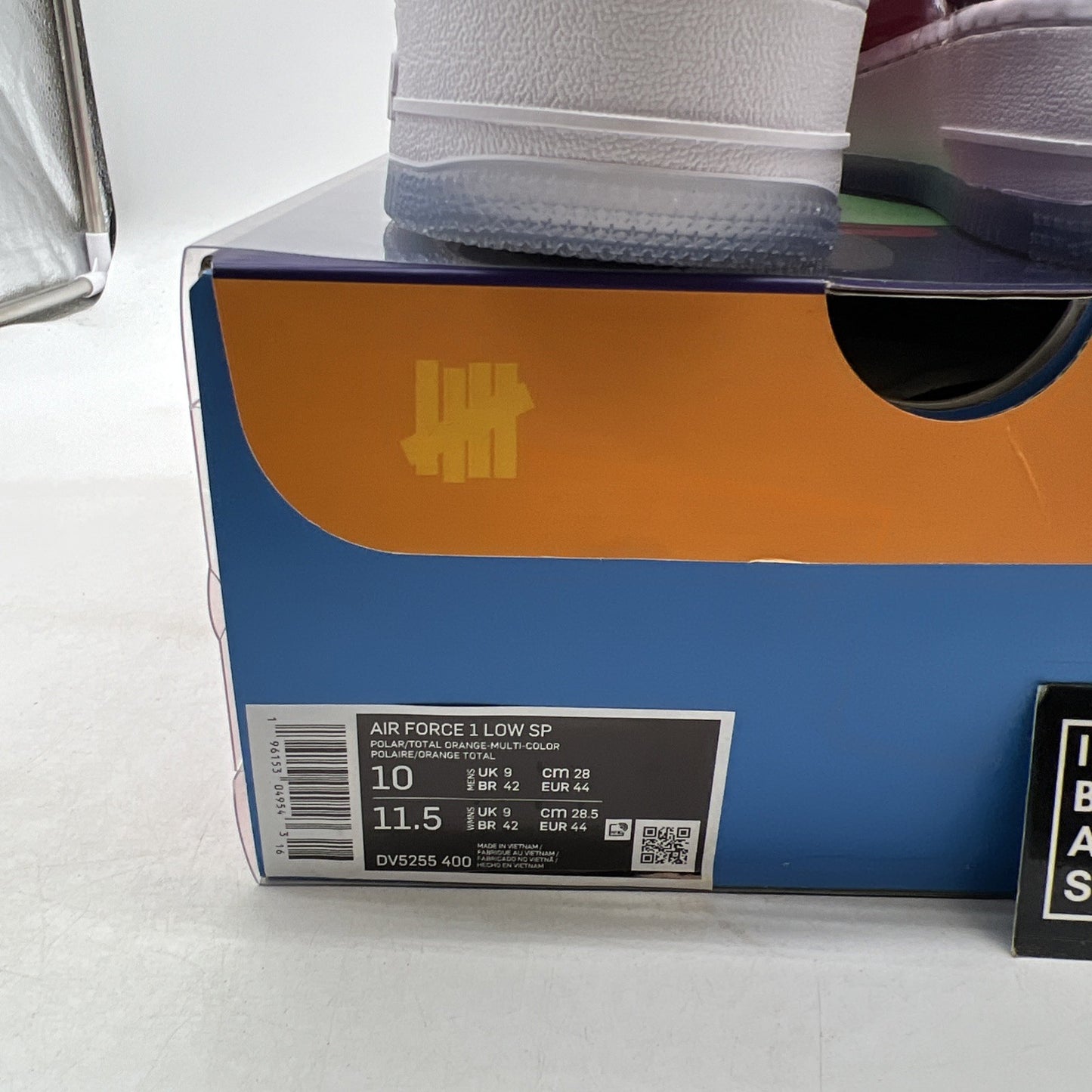 Size 10 - Nike Undefeated x Air Force 1 Low Total Orange (DV5255-400)