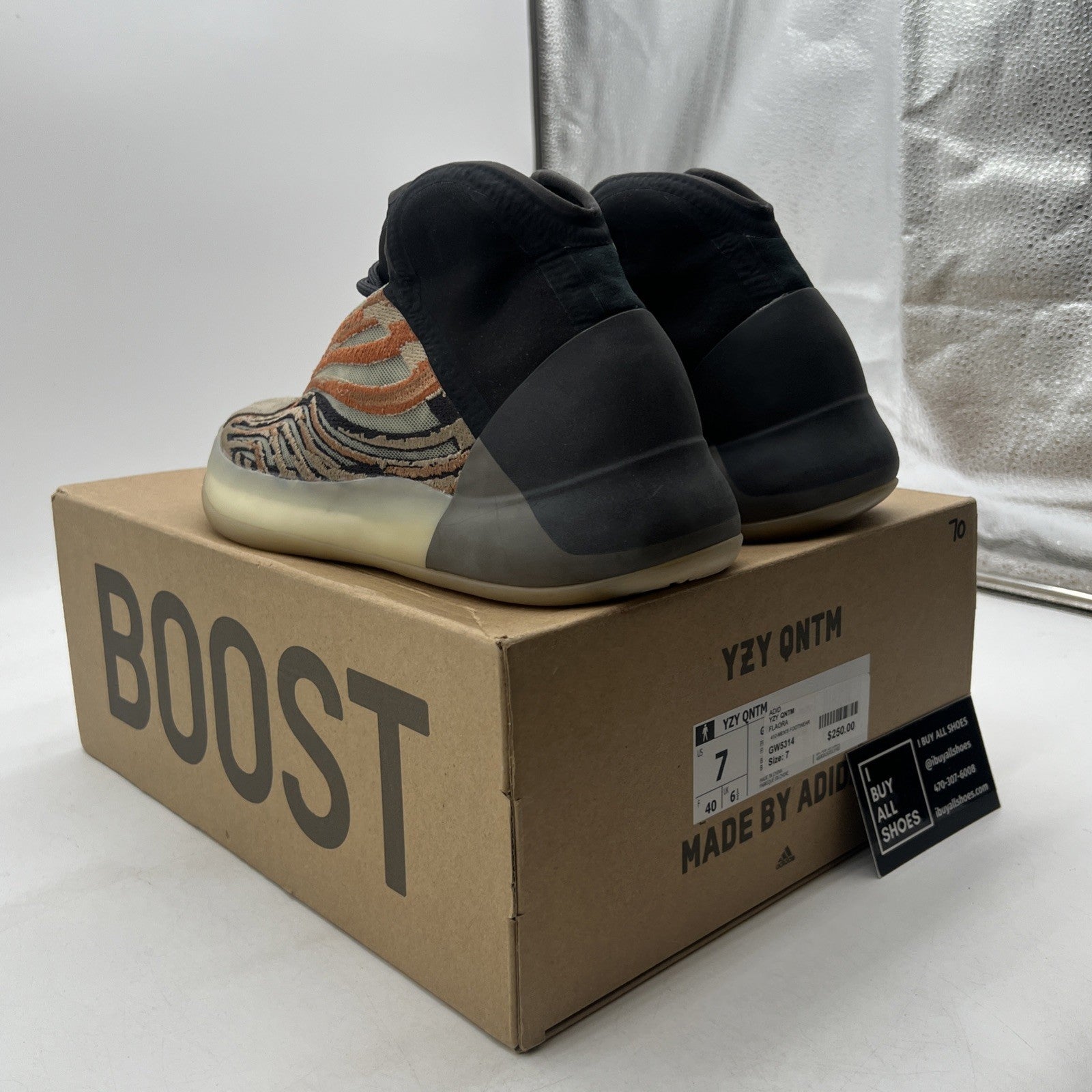 Size 7 - adidas Yeezy Quantum Flash Orange (GW5314)