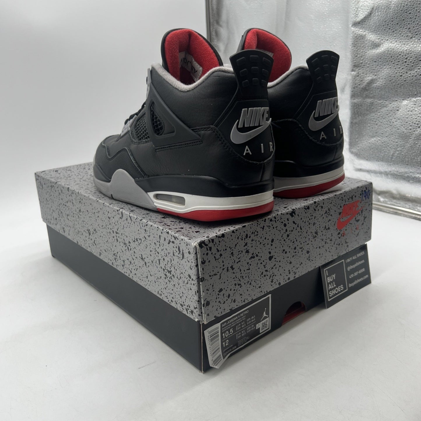 Size 10.5 - Air Jordan 4 Retro Bred Reimagined (FV5029-006)