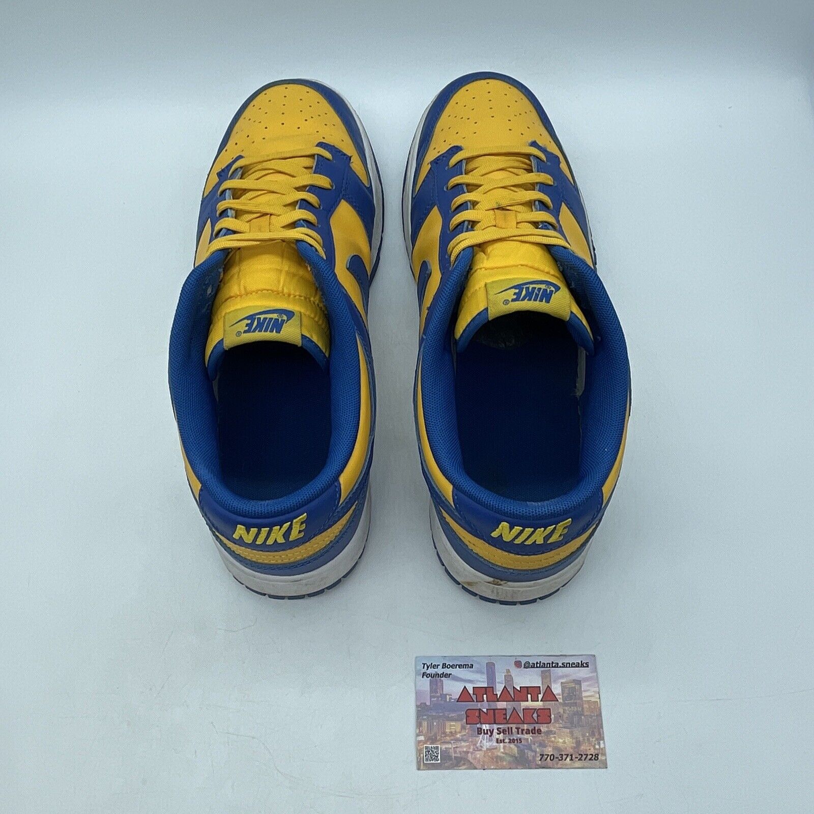 Size 12 - Nike Dunk Low UCLA Yellow Blue Leather (DD1391-402)