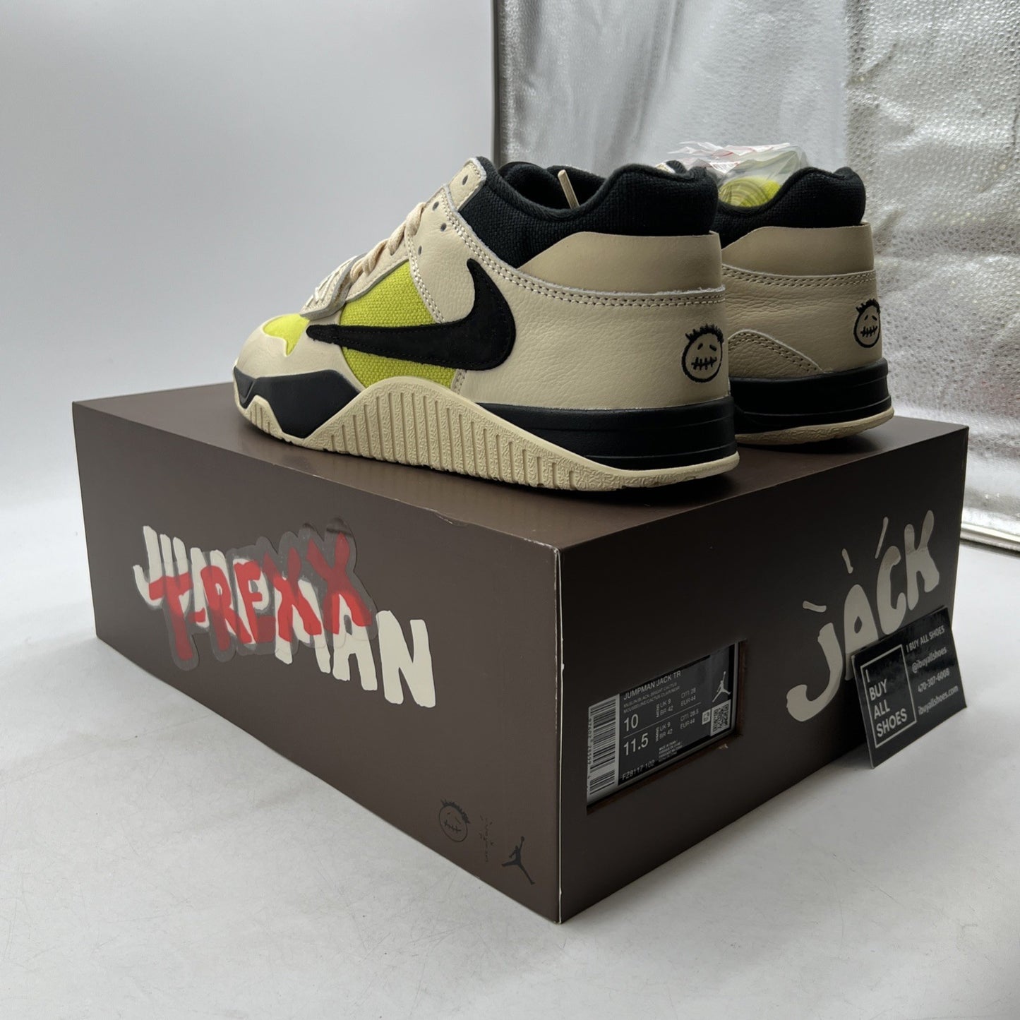 Size 10 - Travis Scott x Jordan Jumpman Jack TR Bright Cactus (FZ8117-102)