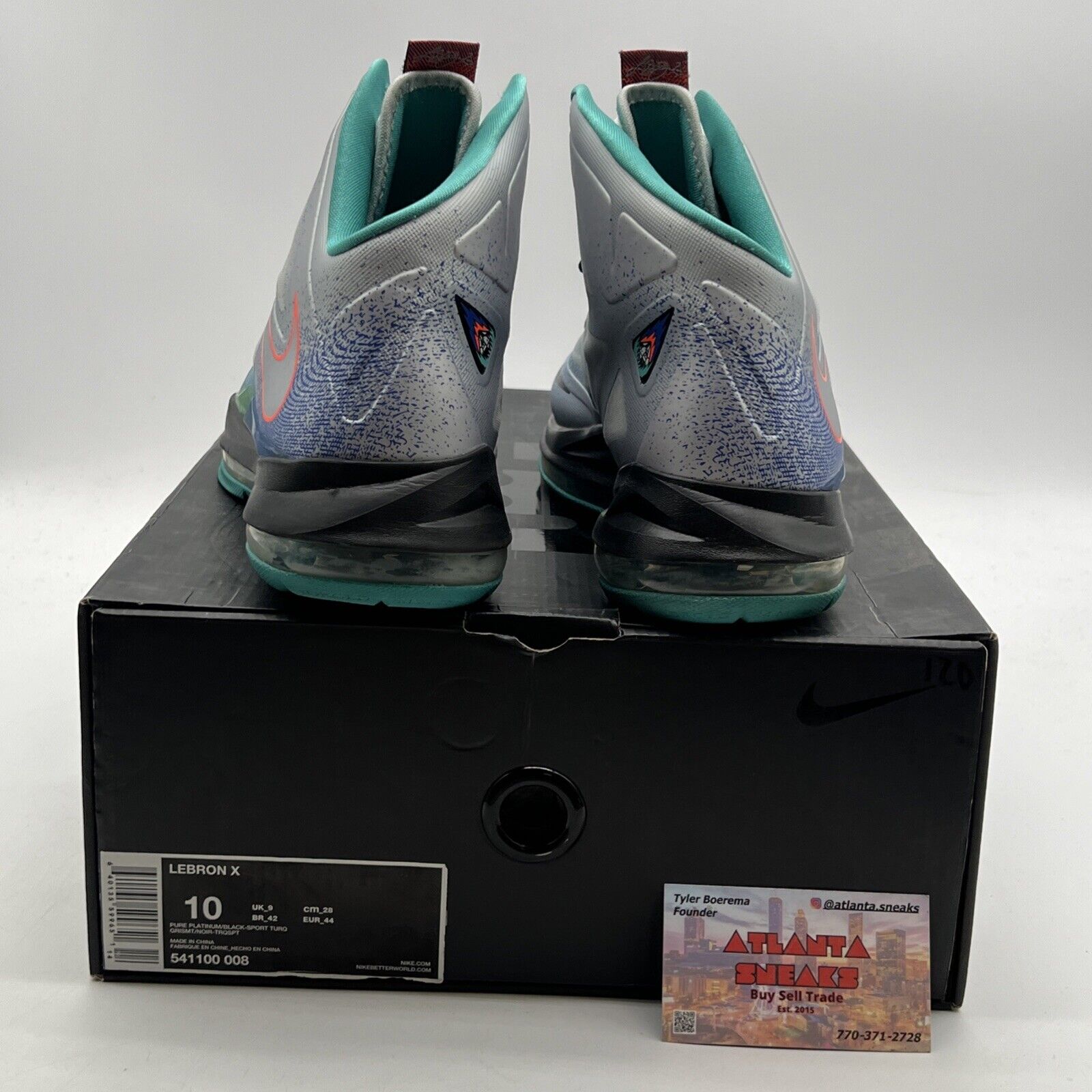 Size 10 - Nike LeBron 10 Pure Platinum (541100-008