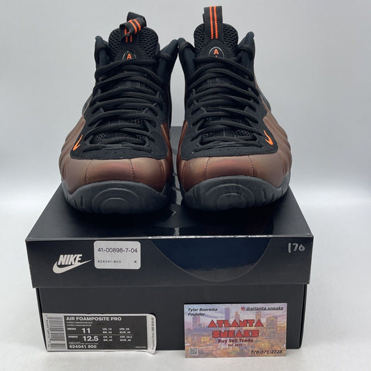 Size 11 - Nike Air Foamposite Pro Hyper Crimson Orange Leather (624041-800)