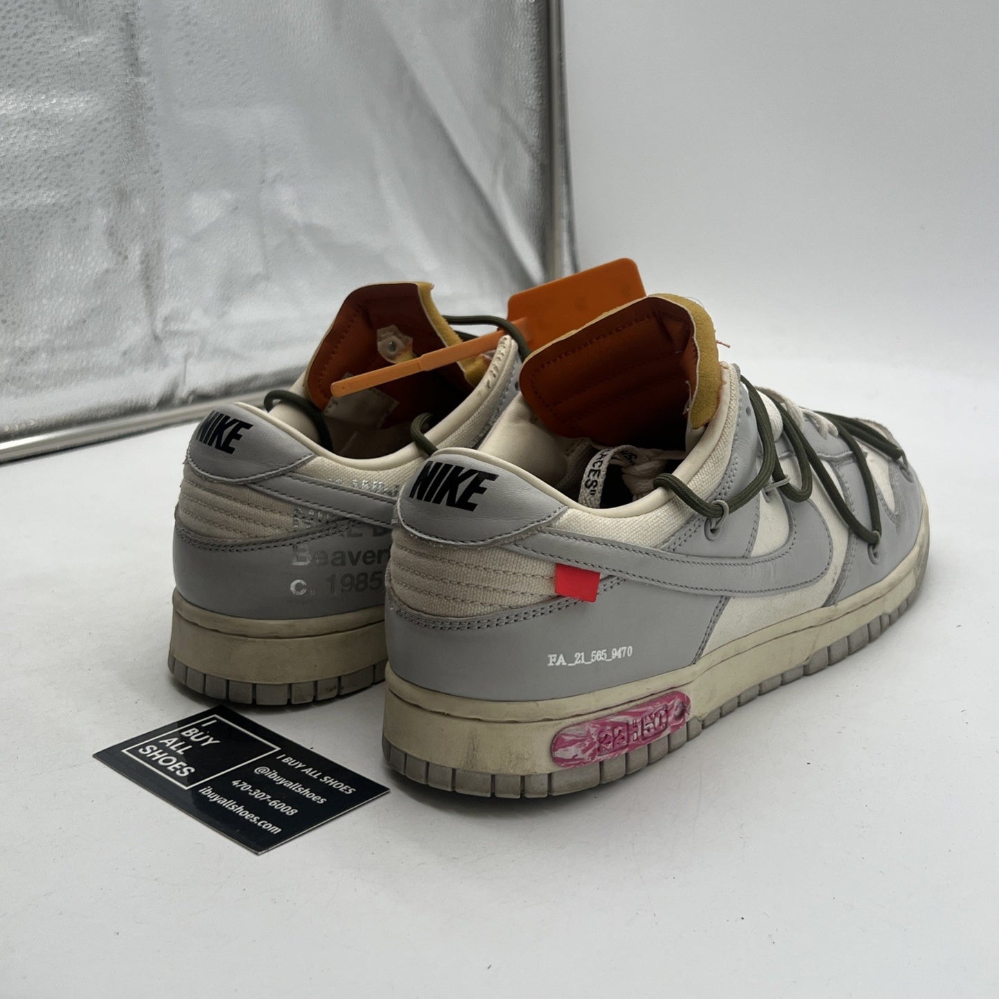 Size 11.5 - Nike Off-White x Dunk Low Lot 22 of 50 (DM1602-124)