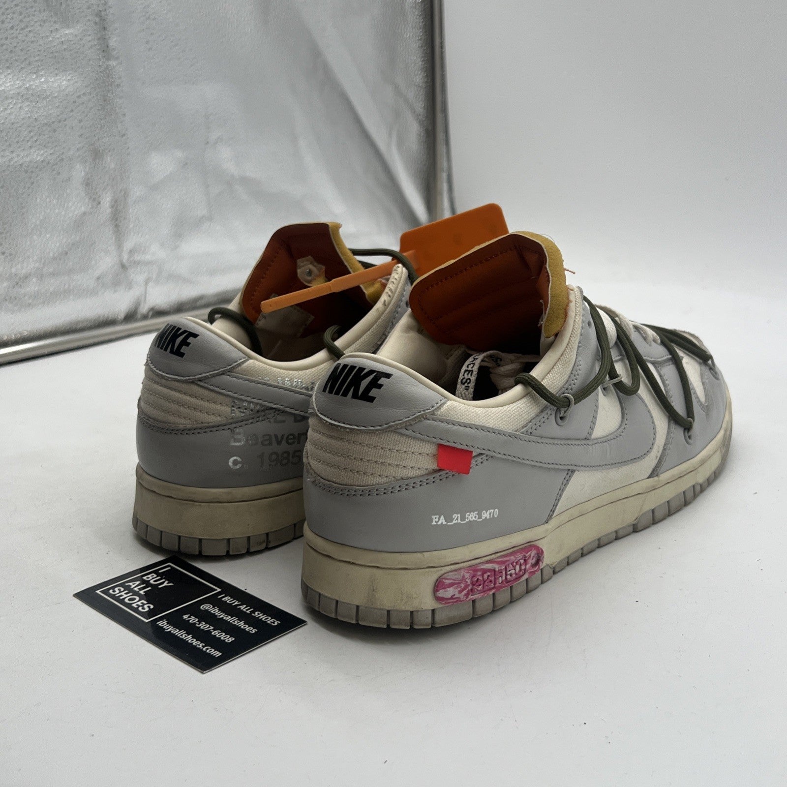 Size 11.5 - Nike Off-White x Dunk Low Lot 22 of 50 (DM1602-124)