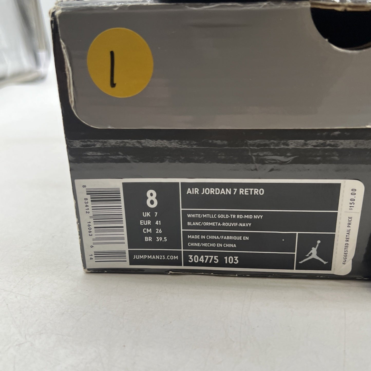 Size 8 - Air Jordan 7 Retro For The Love Of The Game (304775-103)