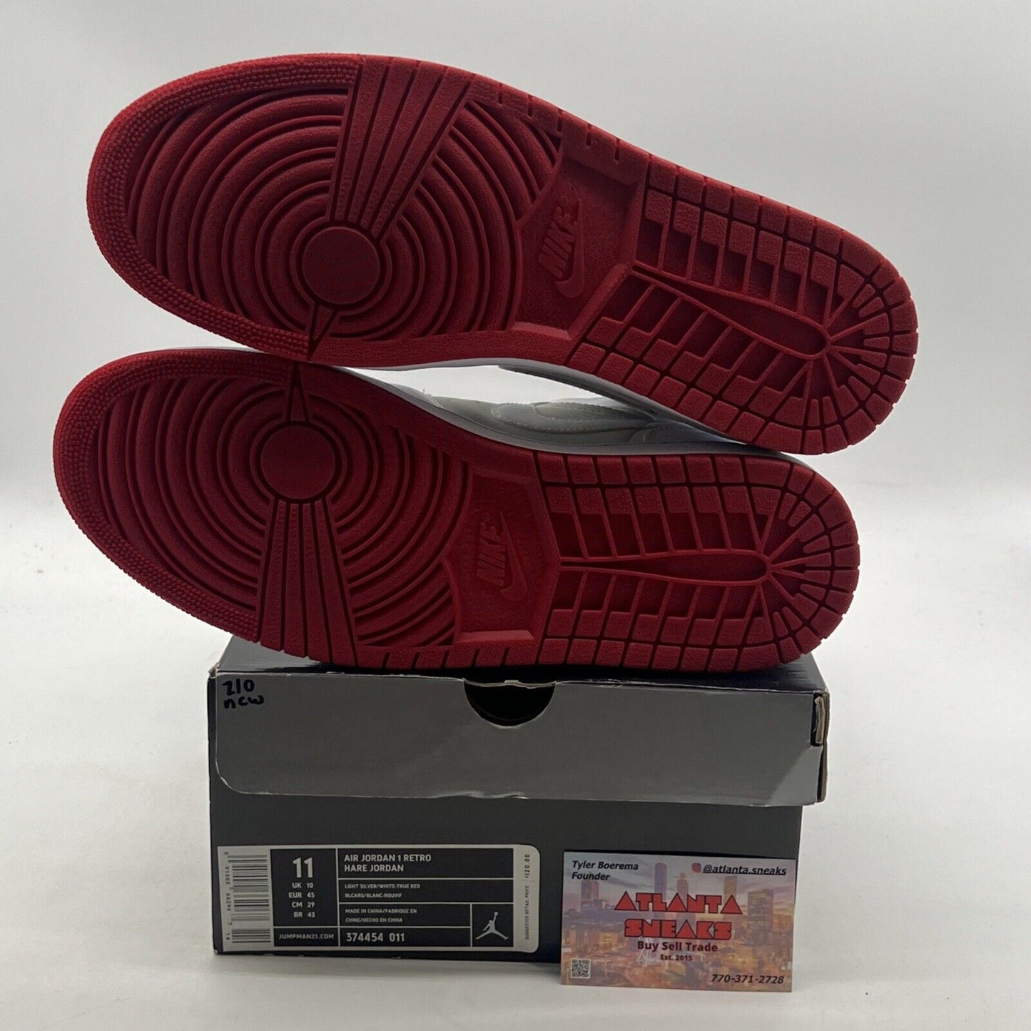 Size 11 - Air Jordan 1 Retro 2009 Hare (374454-011)
