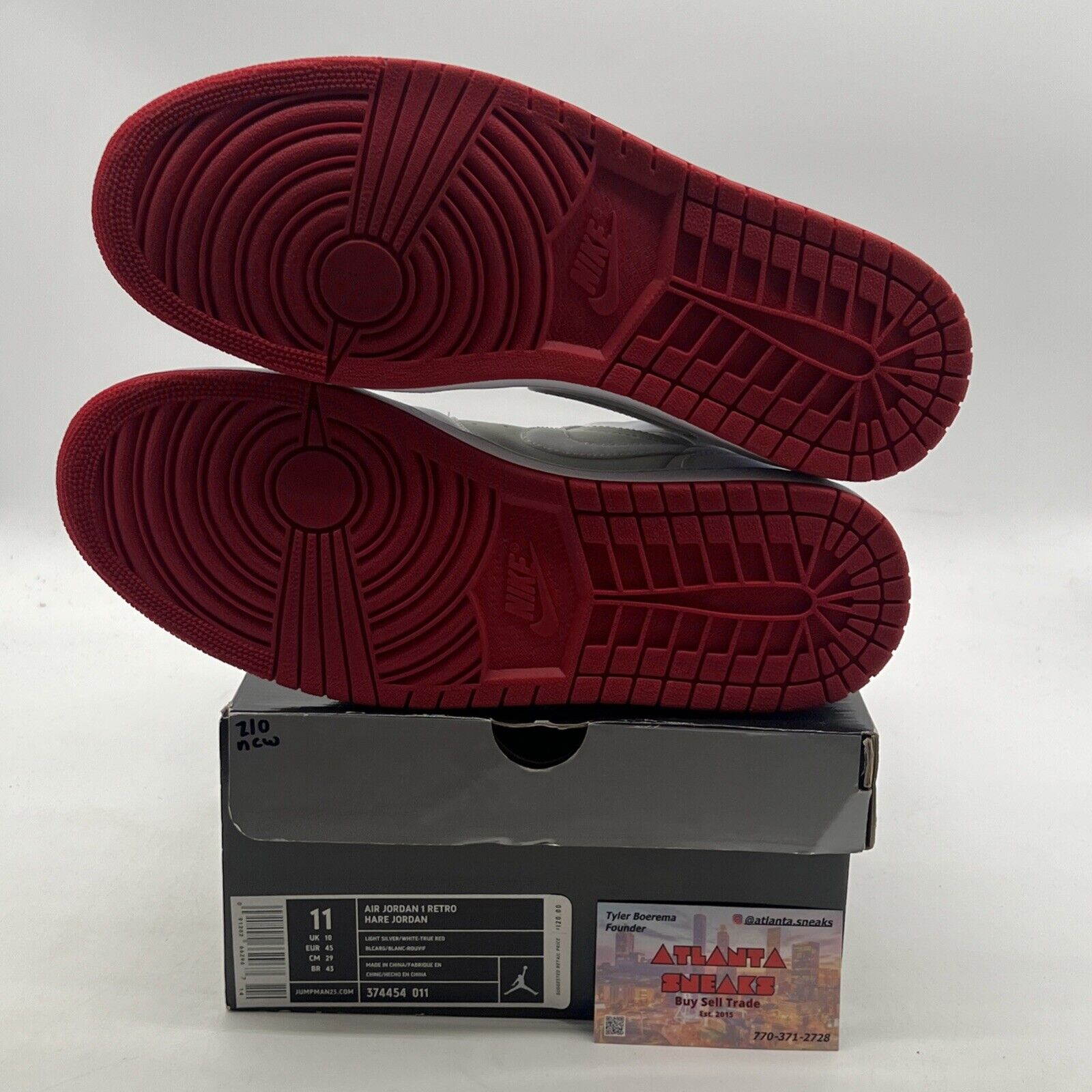 Size 11 - Air Jordan 1 Retro 2009 Hare (374454-011)