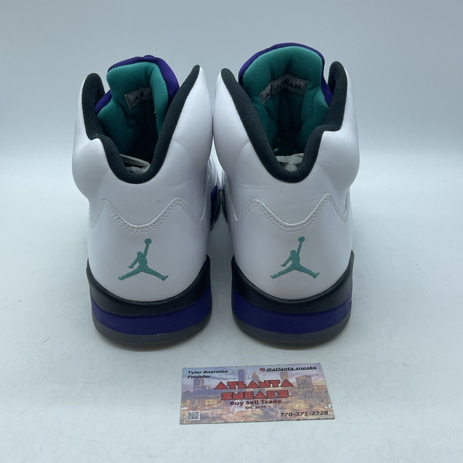 Size 11 - Jordan 5 Retro Grape 2013 White Purple Black Leather (136027-108)