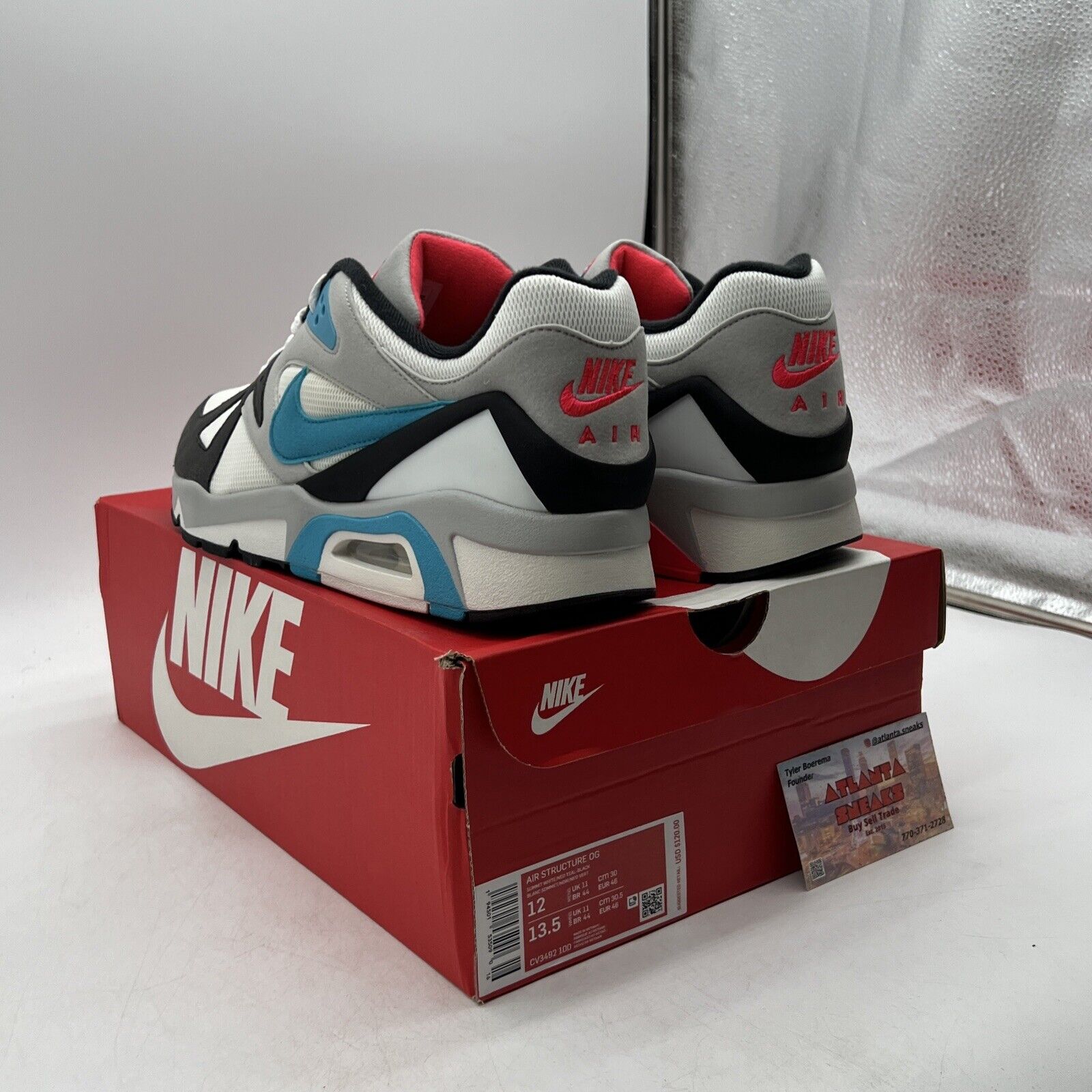 Size 12 - Nike Air Structure Triax 91 OG 2021 Neo Teal (CV3492-100)