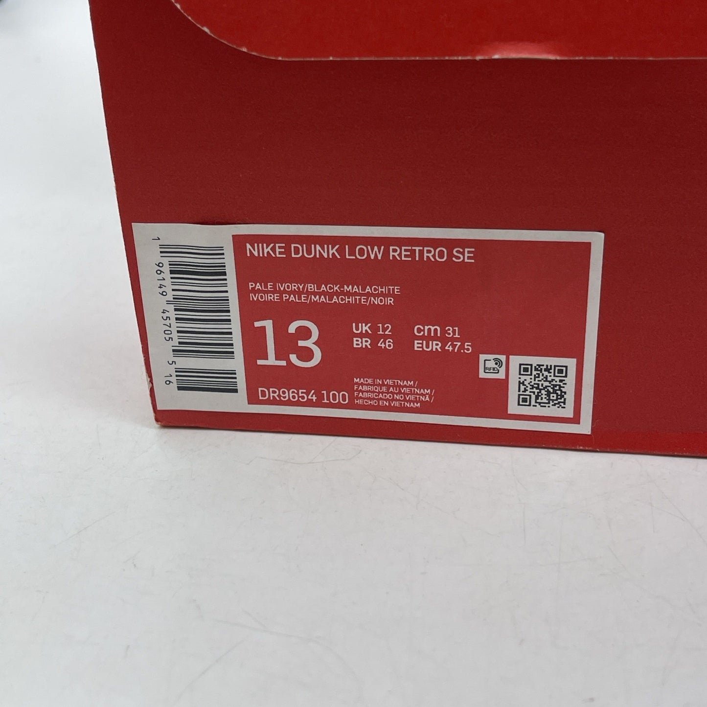 Size 13 - Nike Dunk Low SE Lottery Pack - Malachite (DR9654-100)