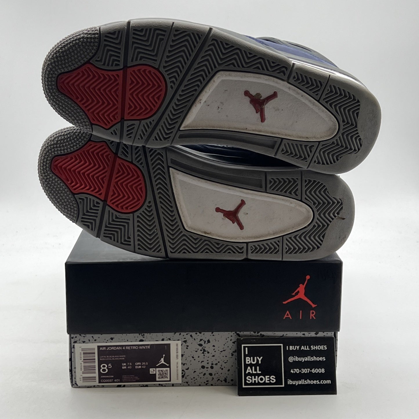 Size 8.5 - Air Jordan 4 Winter Loyal Blue 2019 (CQ9597-401)