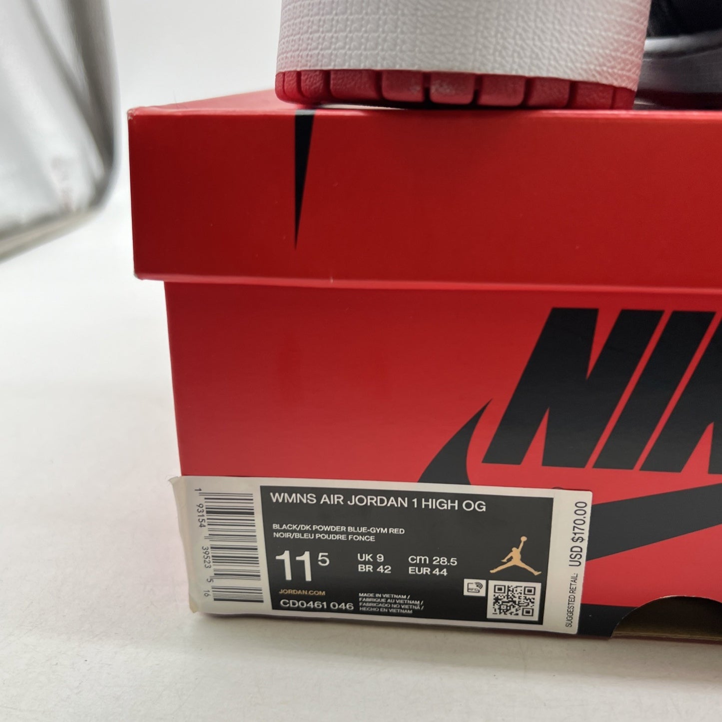 Size 11.5 - Air Jordan 1 High OG UNC To Chicago 2020 (CD0461-046)
