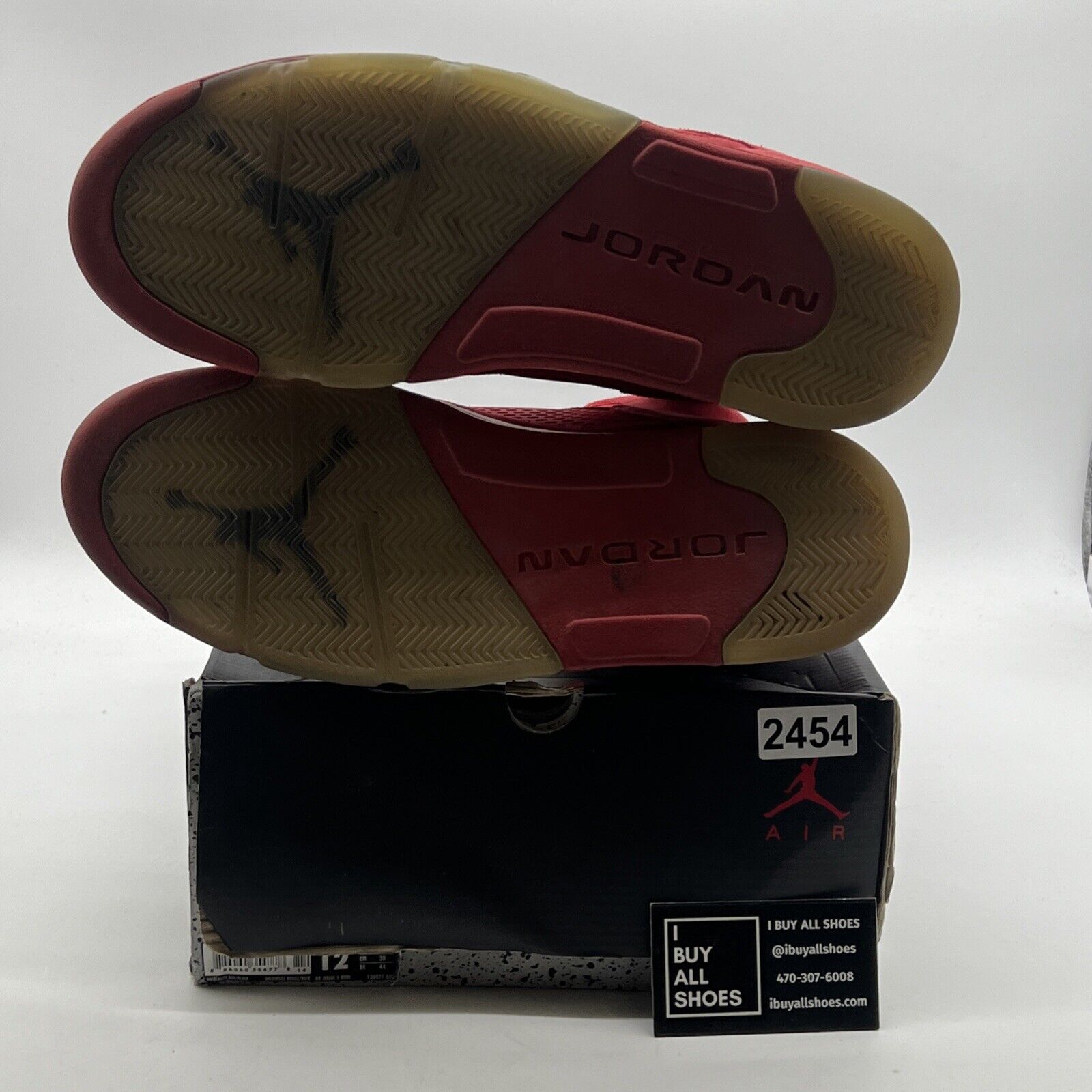 Size 12 - Air Jordan 5 Retro Red Suede (136027-602)