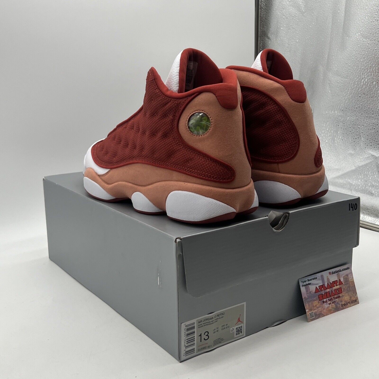 Size 13 - Air Jordan 13 Retro Dune Red Orange White Leather (DJ5982-601)