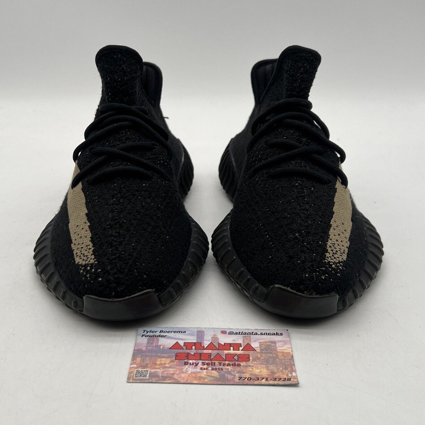 Size 8.5 - adidas Yeezy Boost 350 V2 Green Black (BY9611)