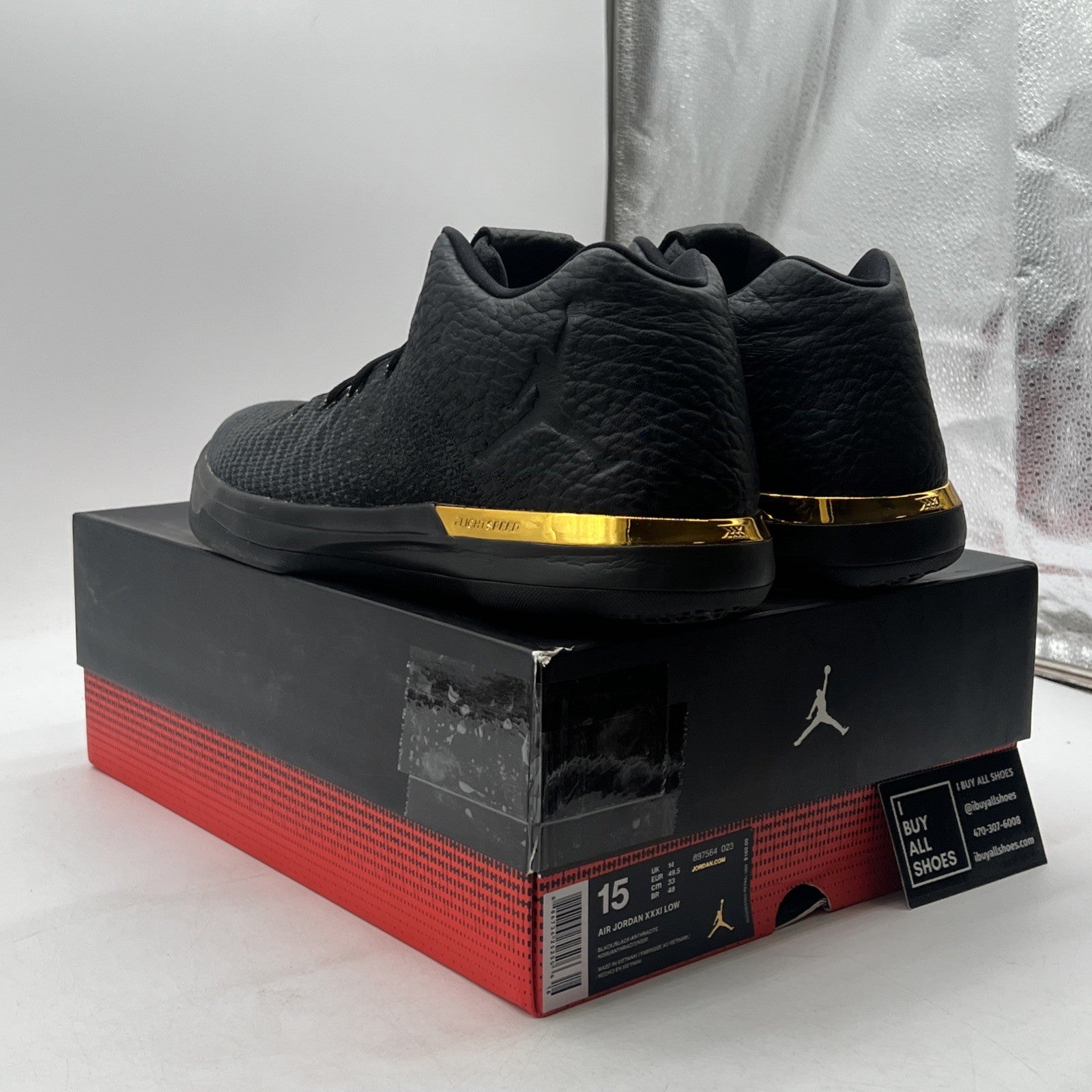 Size 15 - Air Jordan 31 Low Black (897564-023)