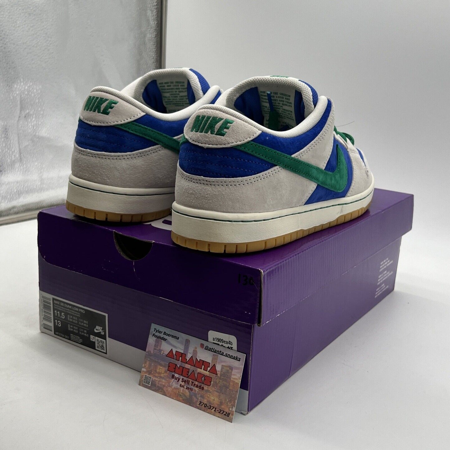 Size 11.5 - Nike Dunk SB Low Hyper Royal Malachite (HF3704-001)