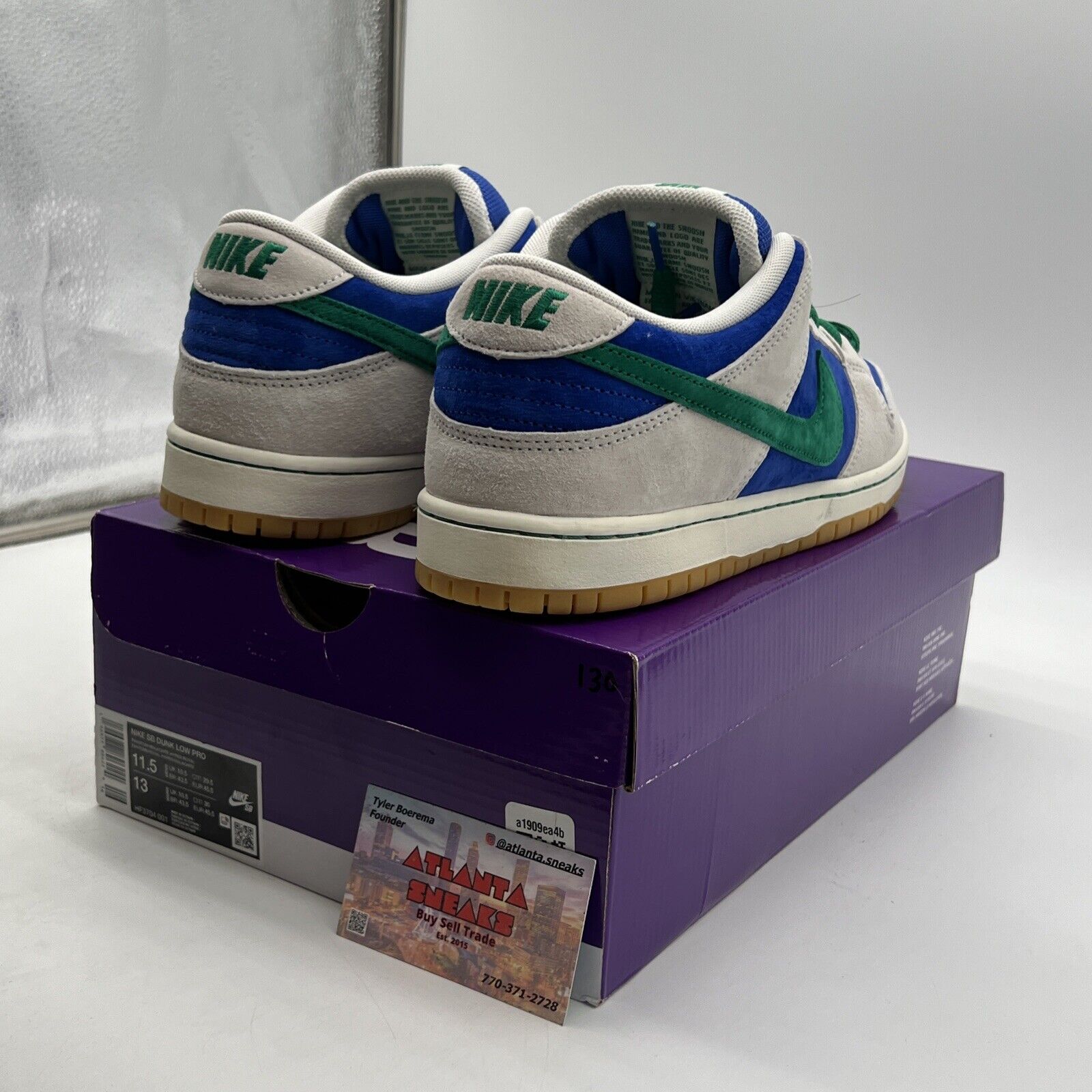 Size 11.5 - Nike Dunk SB Low Hyper Royal Malachite (HF3704-001)