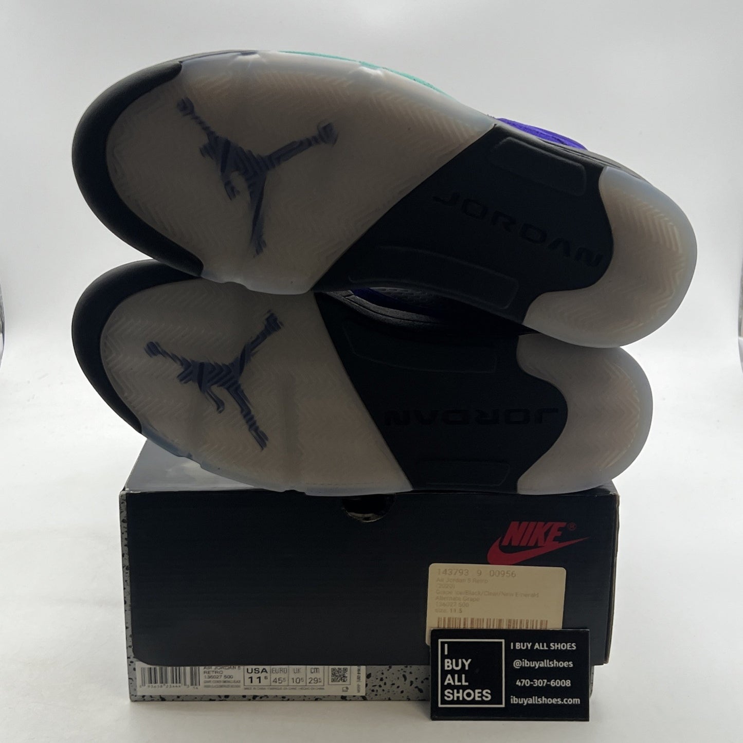 Size 11.5 - Air Jordan 5 Retro Alternate Grape 2020 (136027-500)