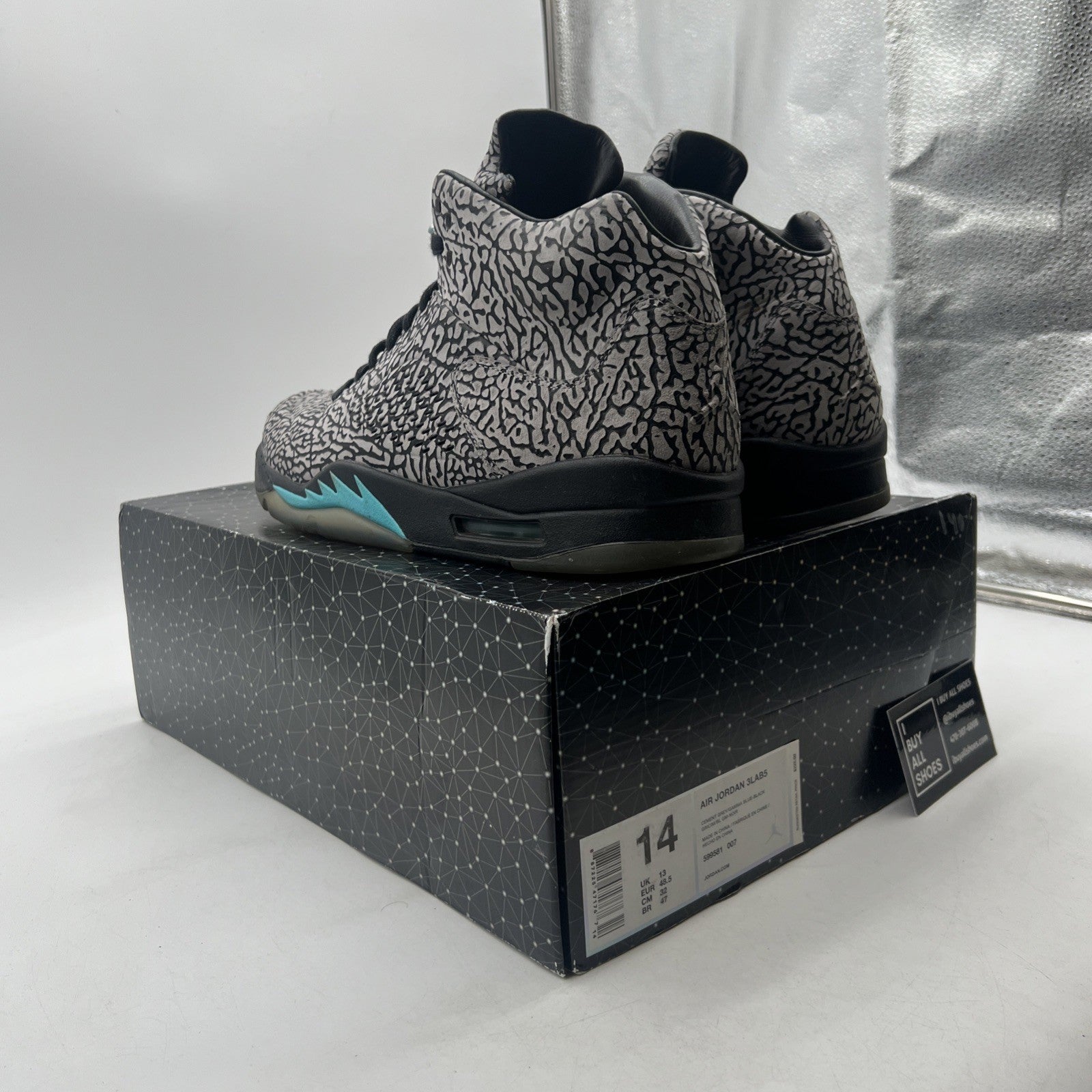 Size 14 - Air Jordan 5 Retro 3Lab5 (599581-007)