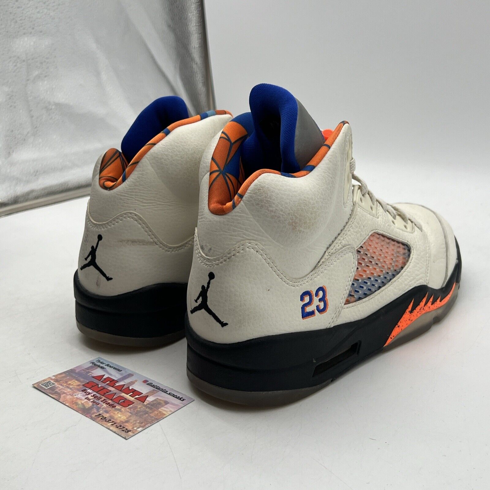 Size 9 - Air Jordan 5 Retro International Flight Blue Black Orange (136027-148)