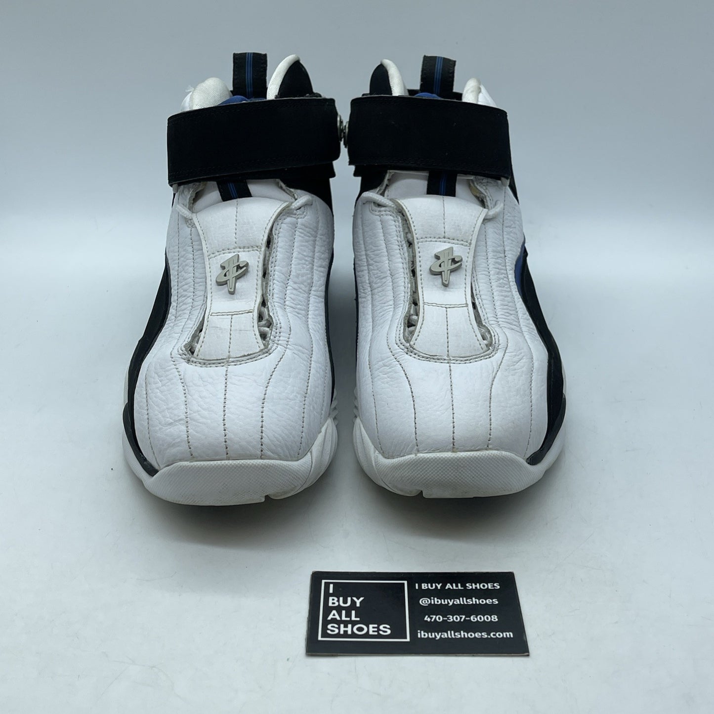 Size 10.5 - Nike Air Penny 4 OG Orlando Black White Suede Leather (864018-100)