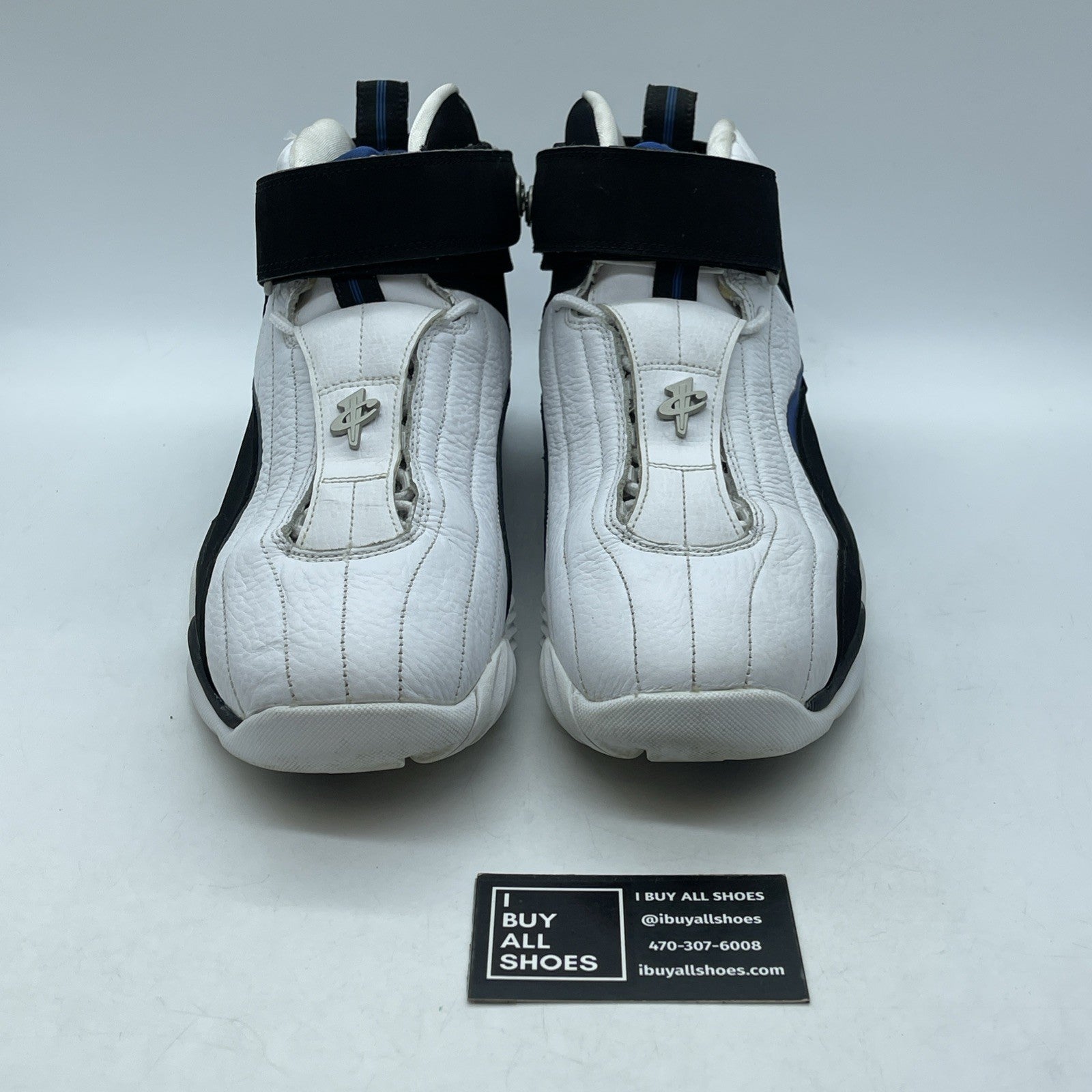 Size 10.5 - Nike Air Penny 4 OG Orlando Black White Suede Leather (864018-100)