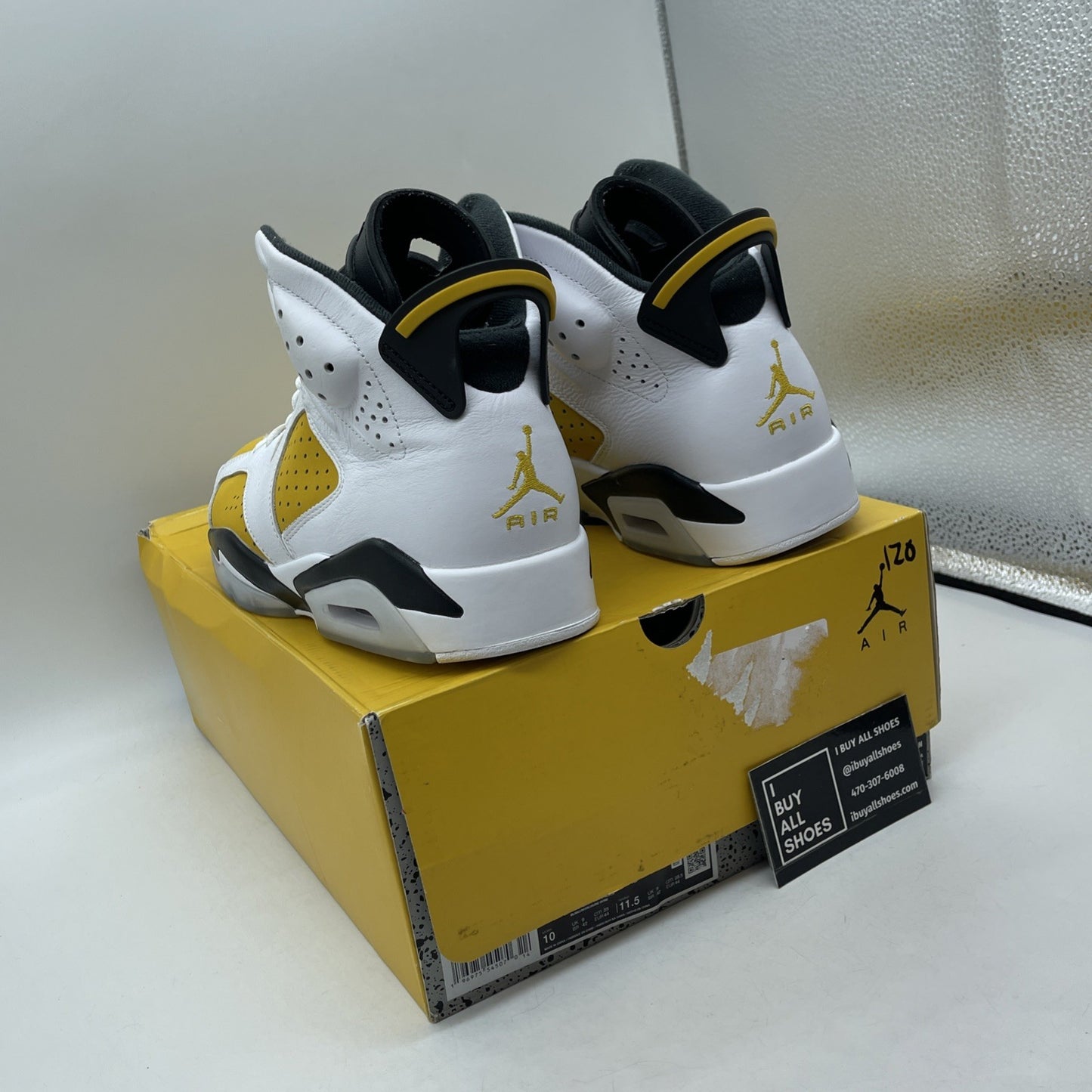 Size 10 - Air Jordan 6 Retro Yellow Ochre White Suede Leather (CT8529-170)