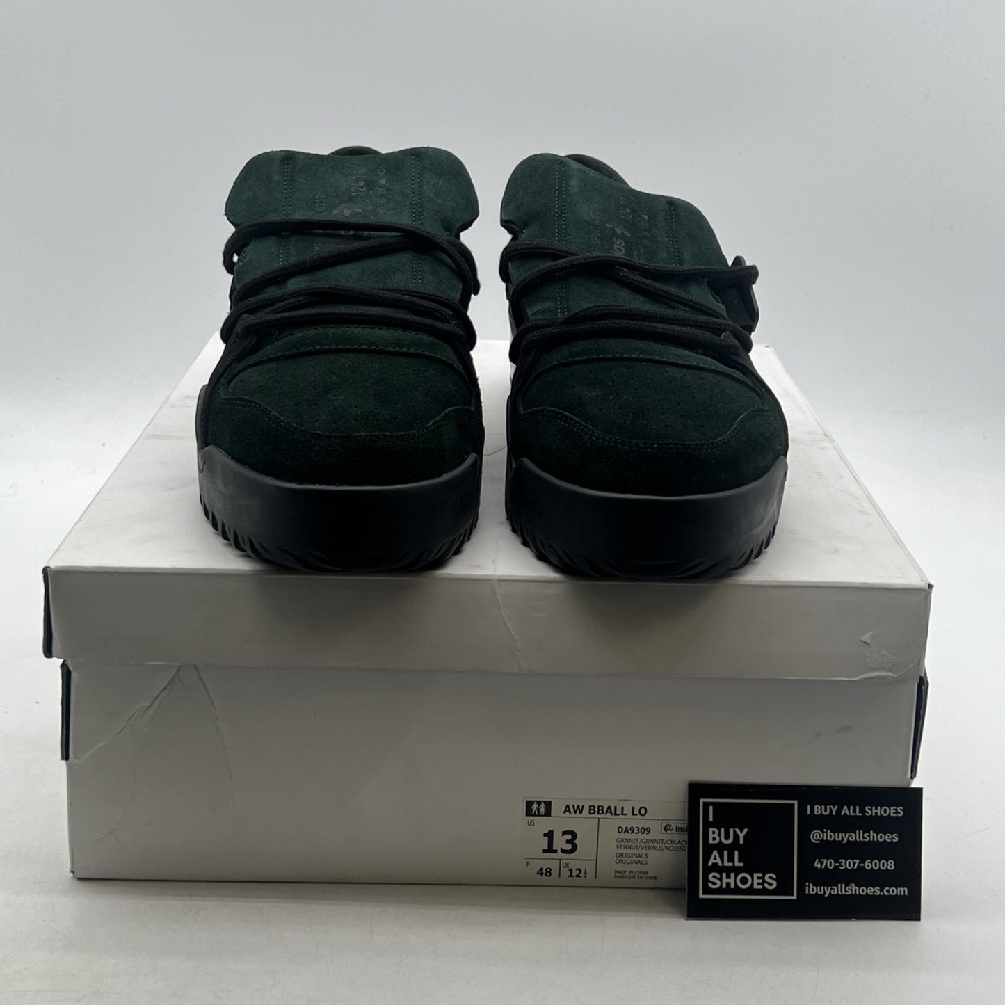 Size 13 - adidas Alexander Wang x AW BBall Low Green Night (DA9309)