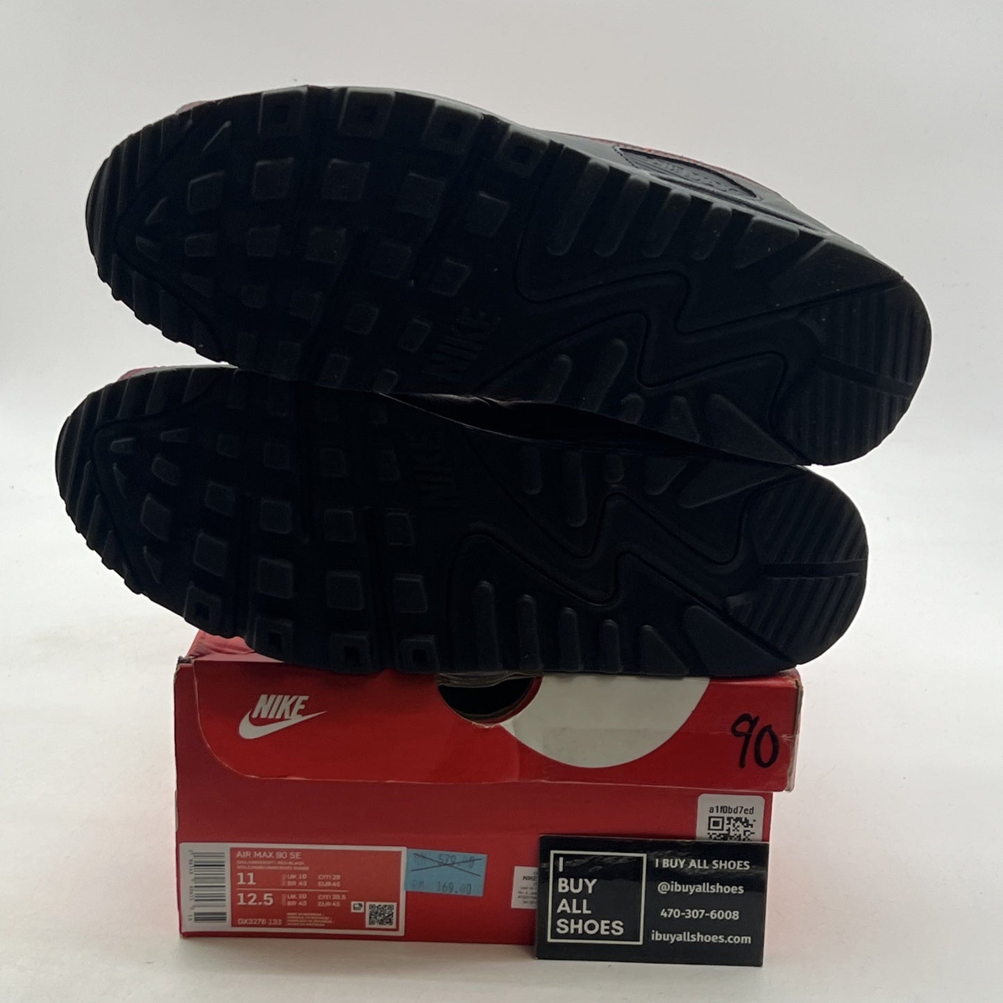 Size 11 - Nike Air Max 90 SE Sail University Red (DX3276-133)