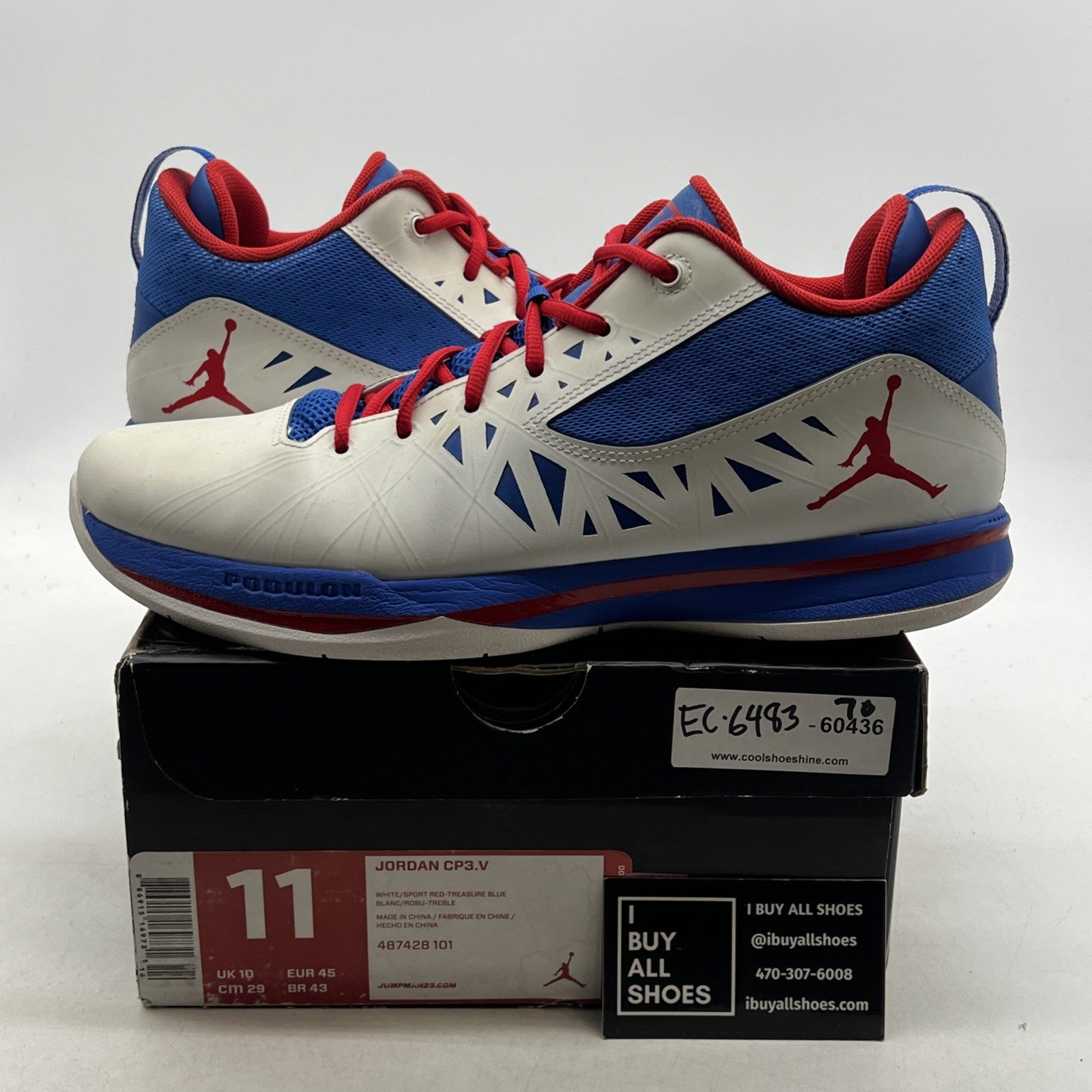 Size 11 - Jordan CP3.V PE Playoff (487428-101)