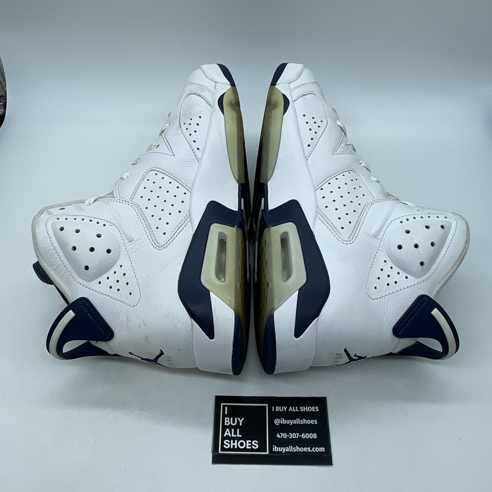 Size 11.5 - Jordan 6 Retro Midnight Navy White Leather (CT8529-141)