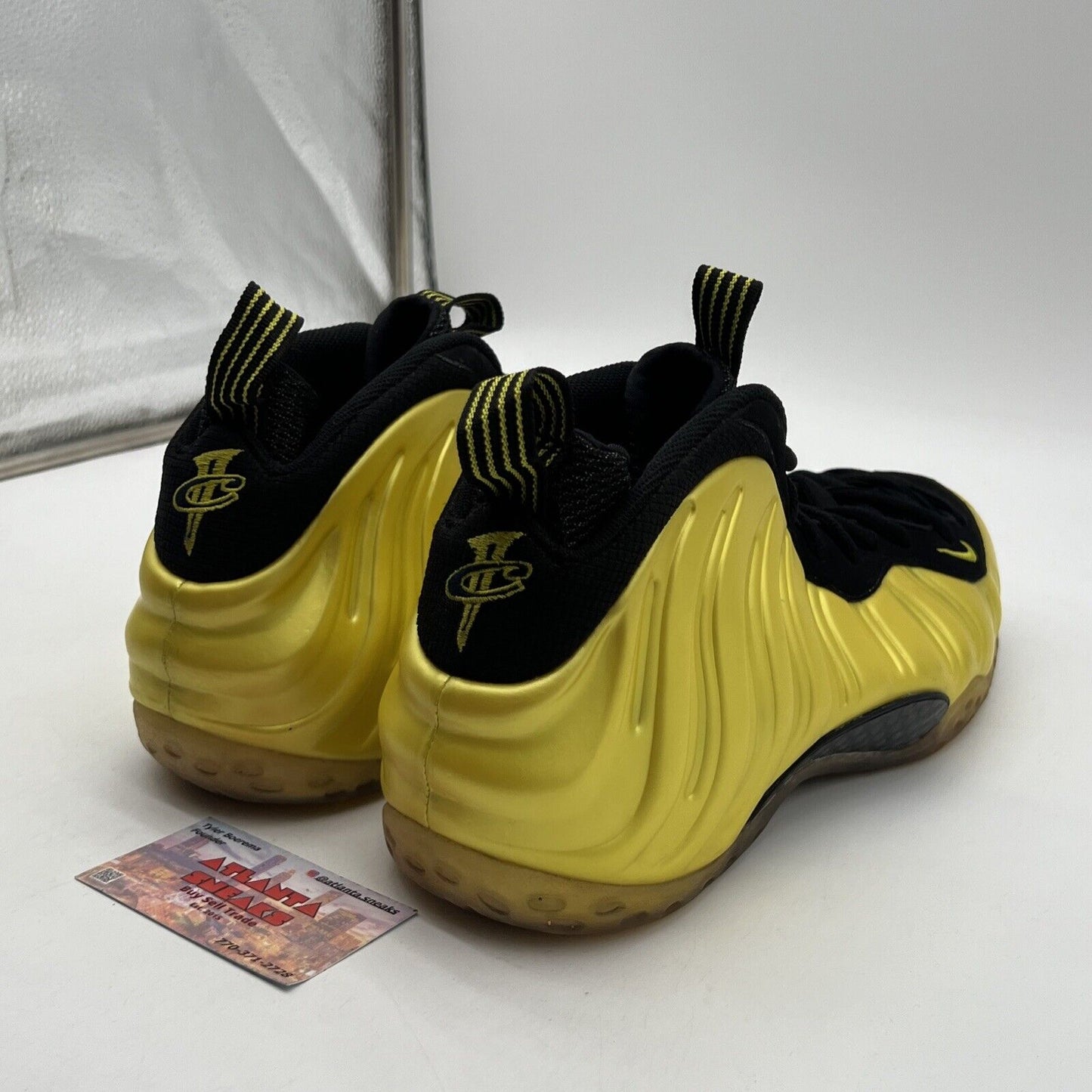 Size 13 - Nike Air Foamposite One Electrolime Black White Suede (314996-330)