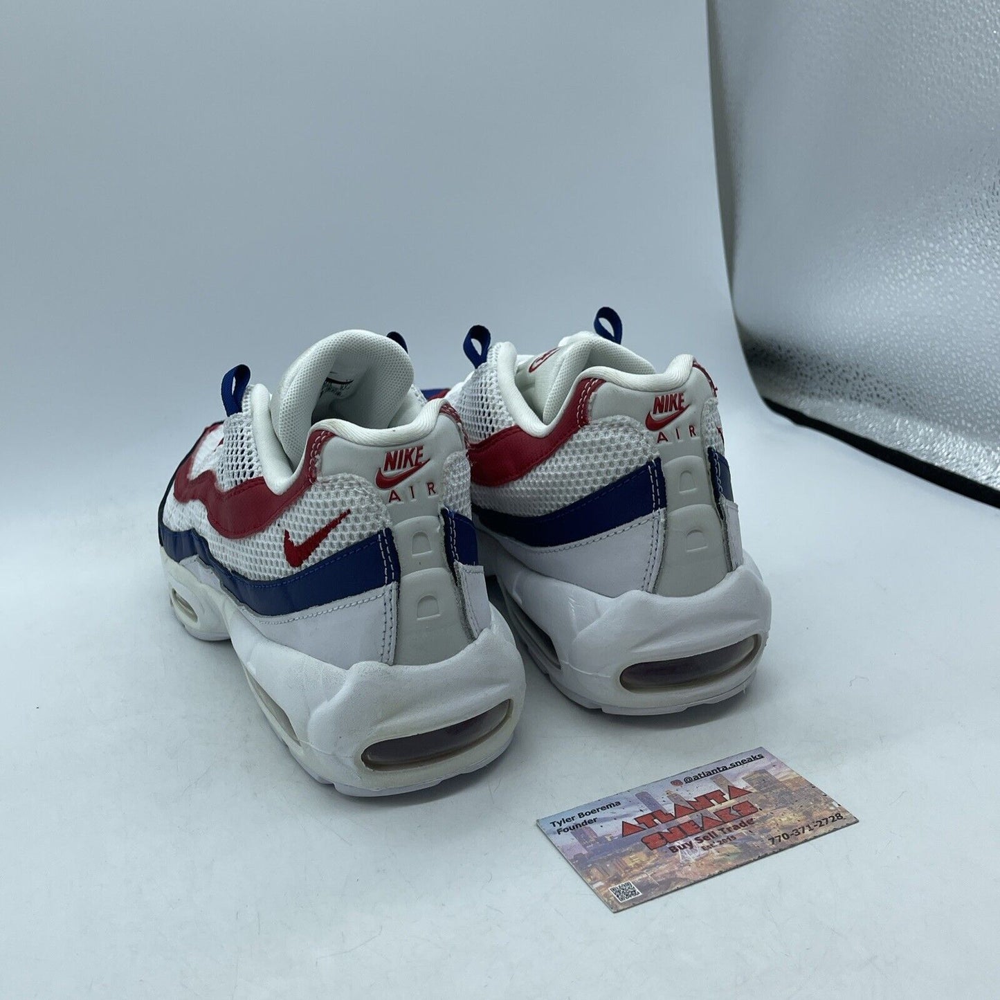 Size 9 - Nike Air Max 95 USA Blue White Red Suede Leather (CJ9926-100)