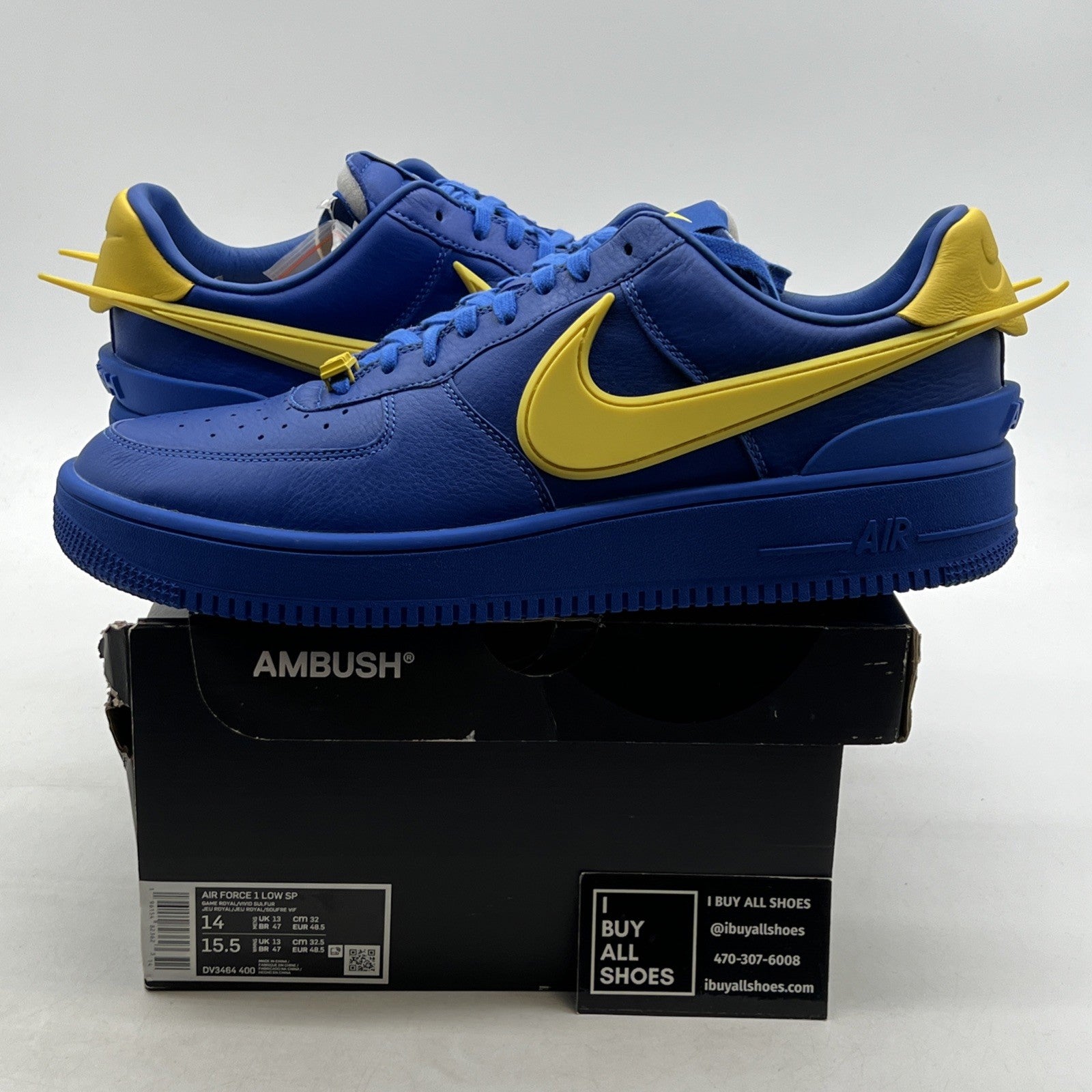 Size 14 - Nike AMBUSH x Air Force 1 Low Game Royal (DV3464-400)