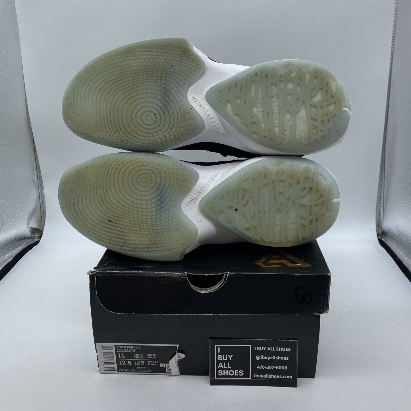 Size 11 - Nike Zoom Freak 2 Black White Suede Leather (CK5424-001)