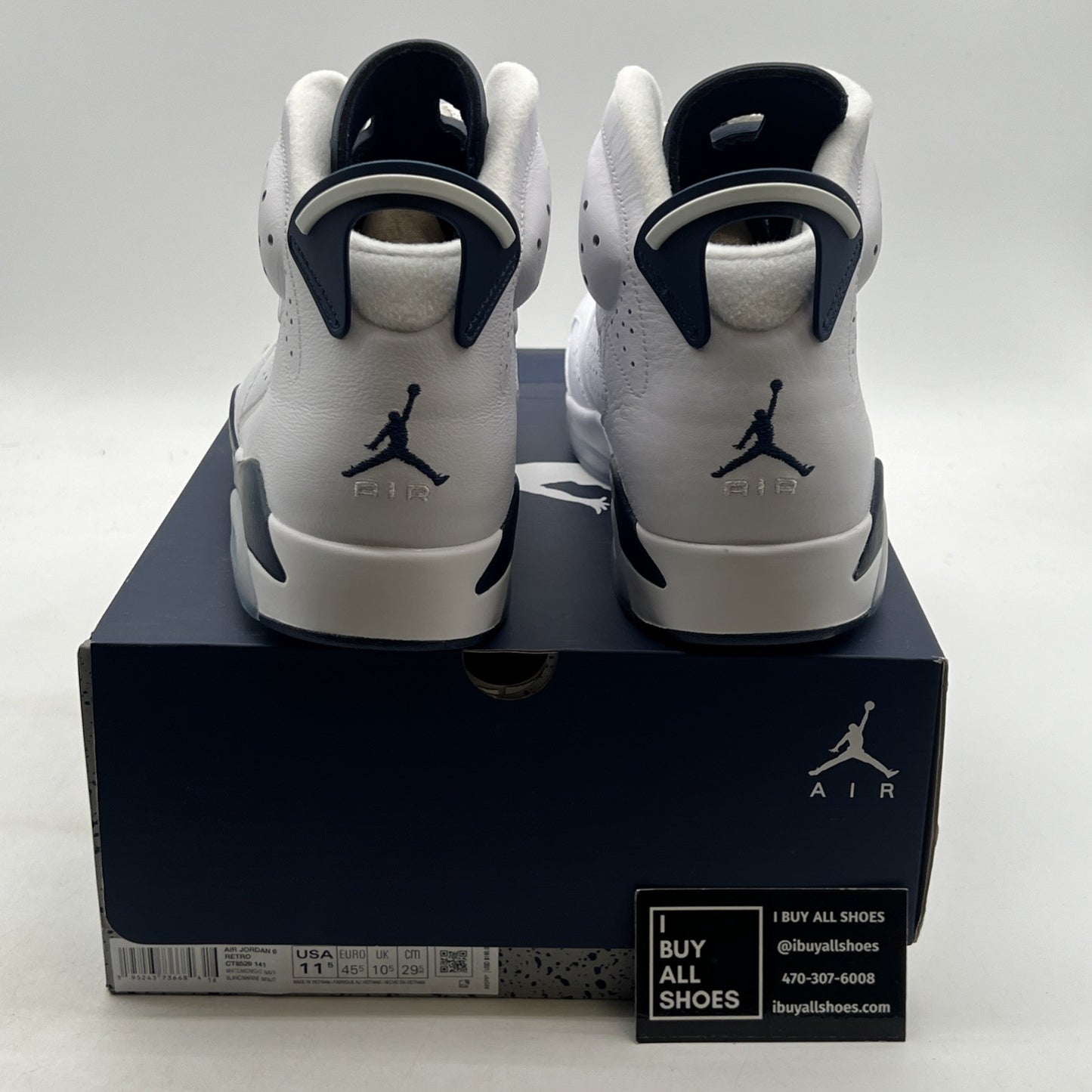 Size 11.5 - Air Jordan 6 Retro Midnight Navy (CT8529-141)