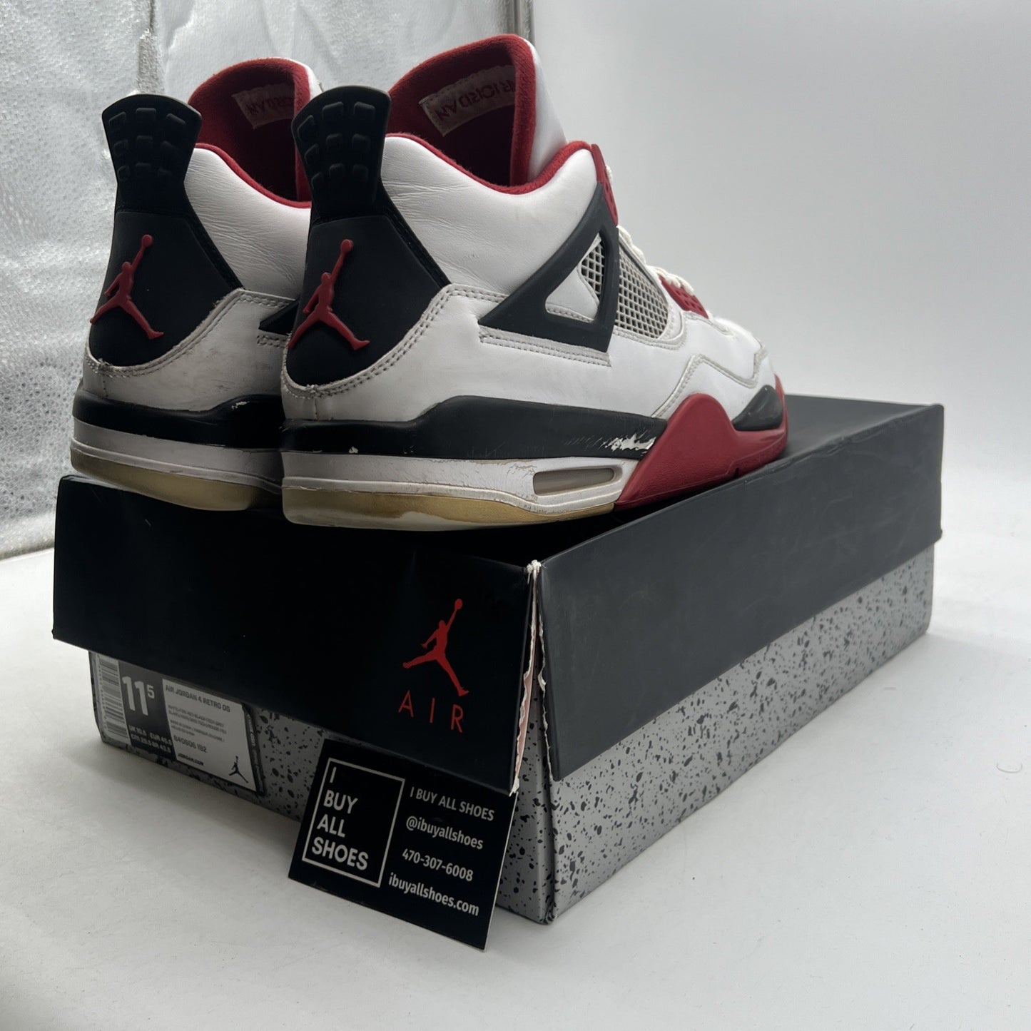Size 12 - Air Jordan 4 Retro Fire Red 2012 (308497-110)
