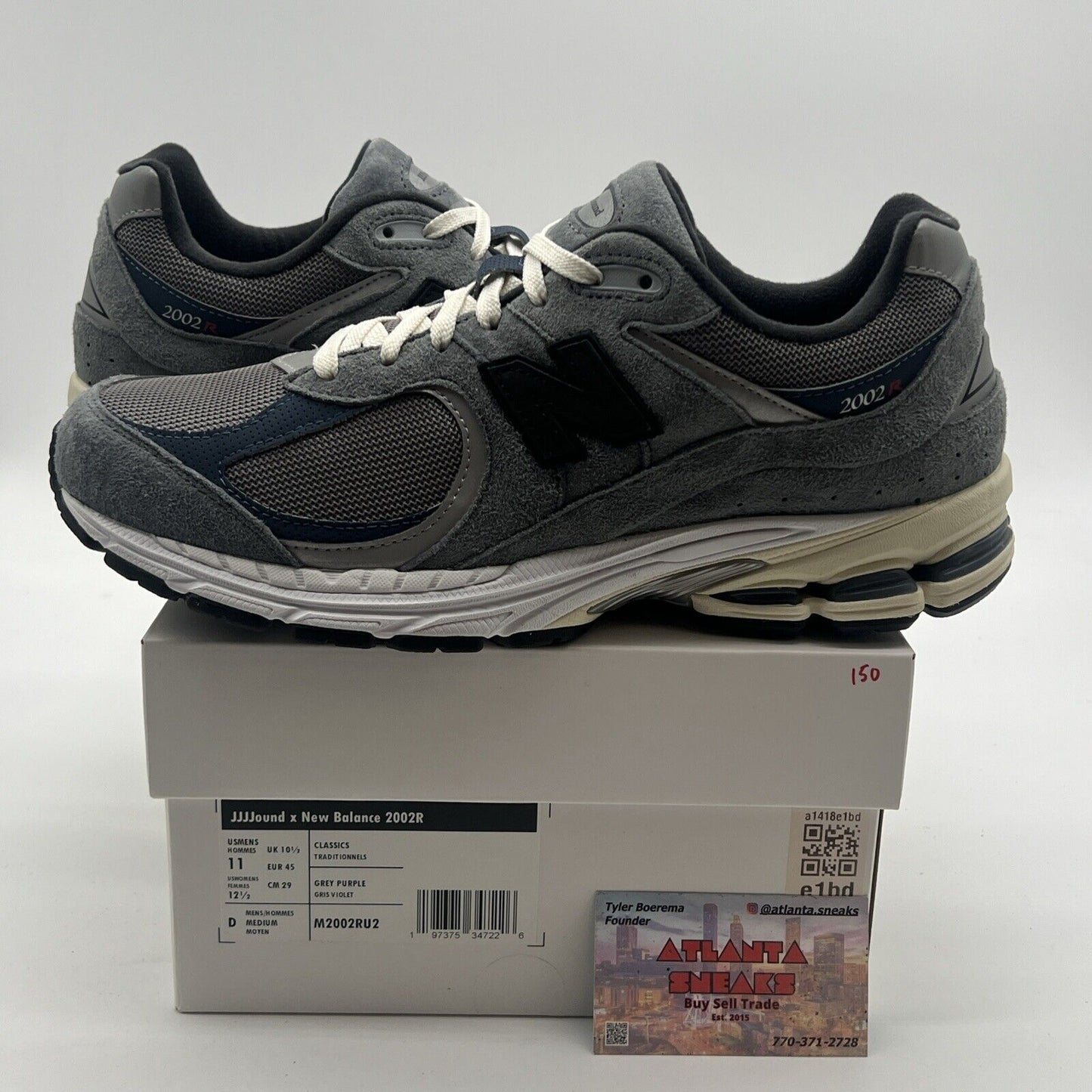 Size 11 - New Balance JJJJound x 2002R Storm Blue (M2002RU2)