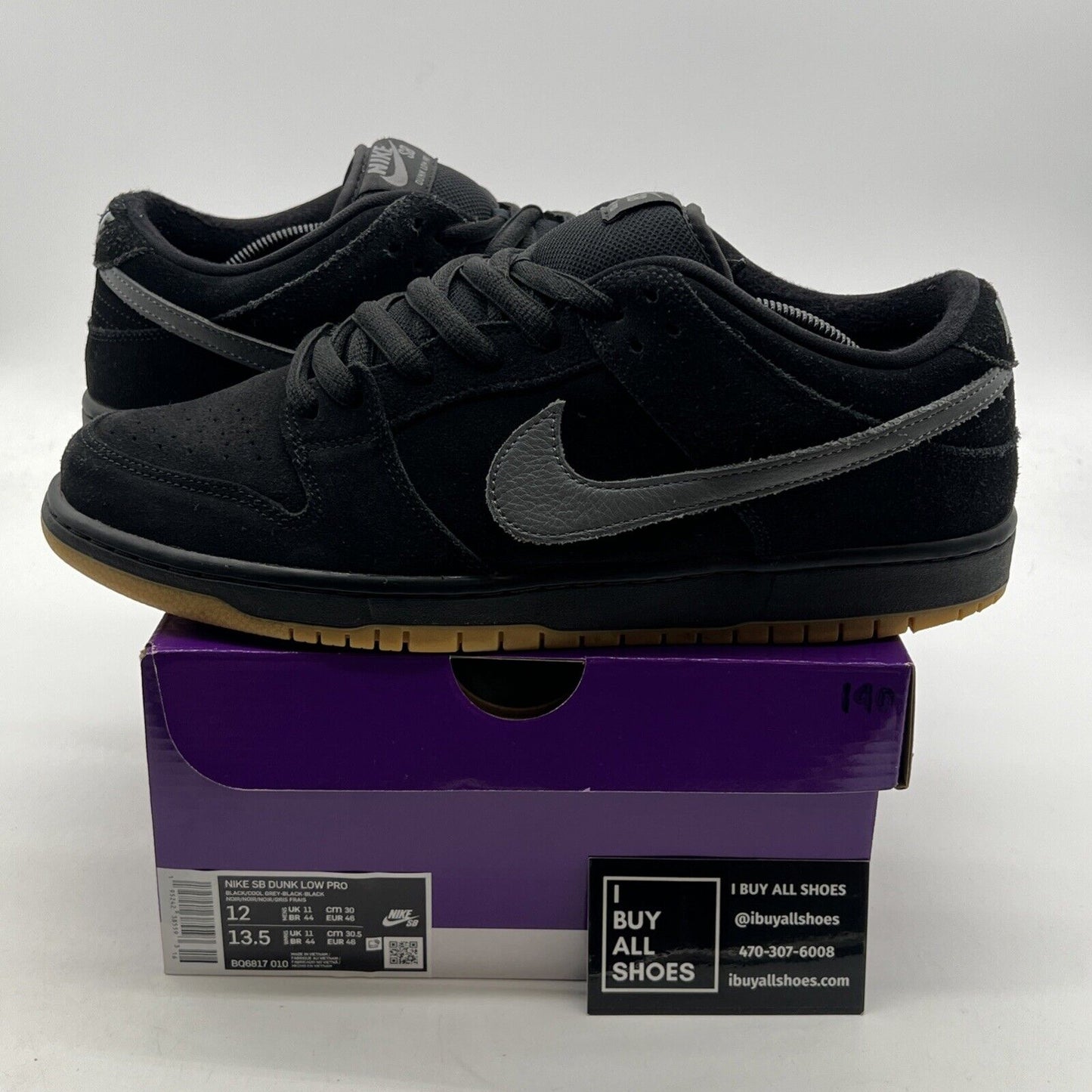 Size 12 - Nike SB Dunk Low Pro Fog (BQ6817-010)