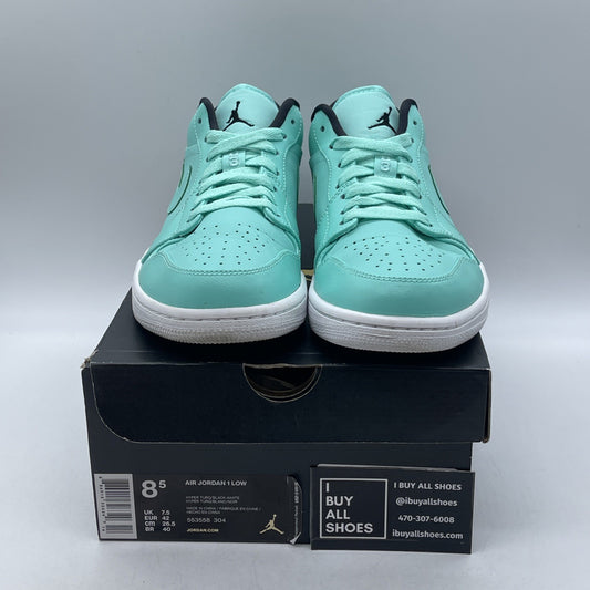 Size 8.5 - Air Jordan 1 Low Hyper Turquoise (553558-304)