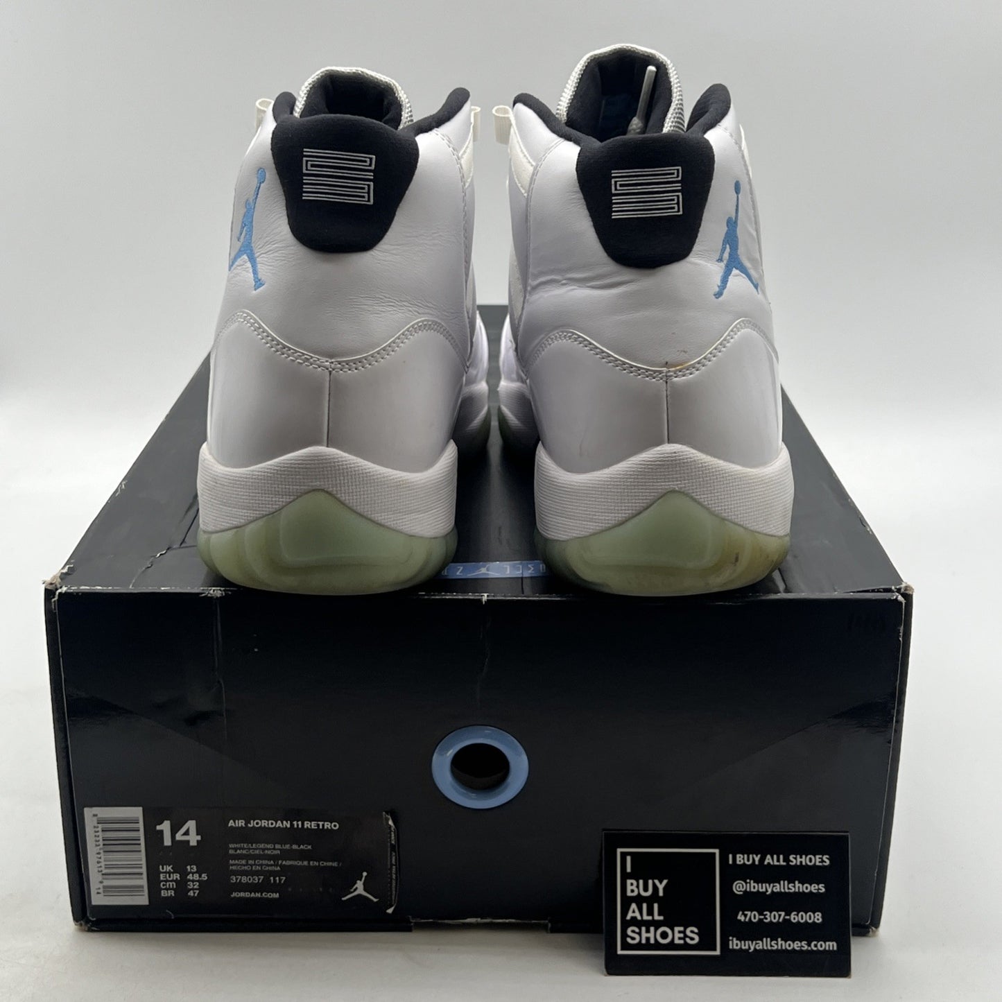 Size 14 - Air Jordan 11 Retro High Legend Blue (378037-117)