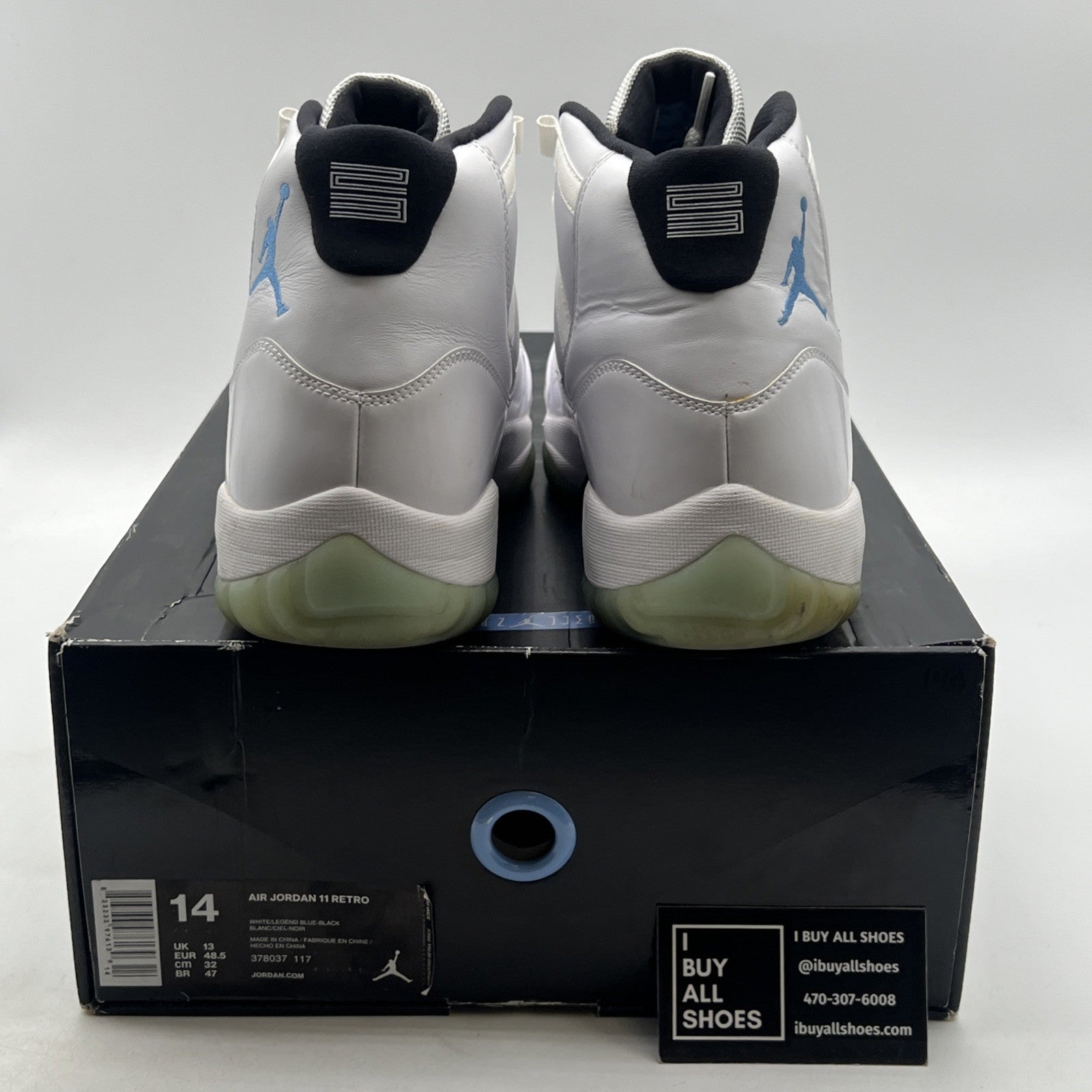 Size 14 - Air Jordan 11 Retro High Legend Blue (378037-117)