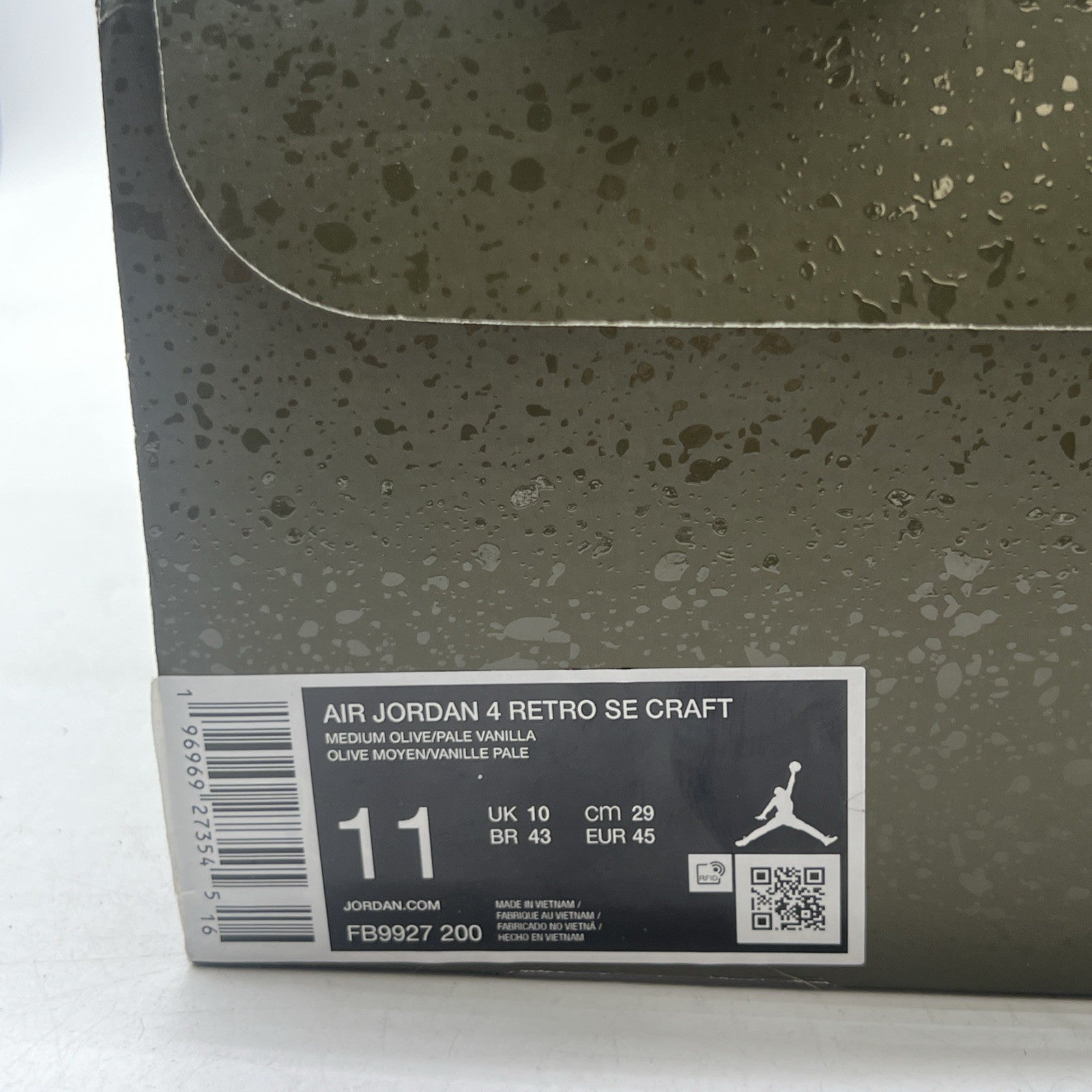 Size 11 - Air Jordan 4 SE Retro Low Craft - Olive (FB9927-200)