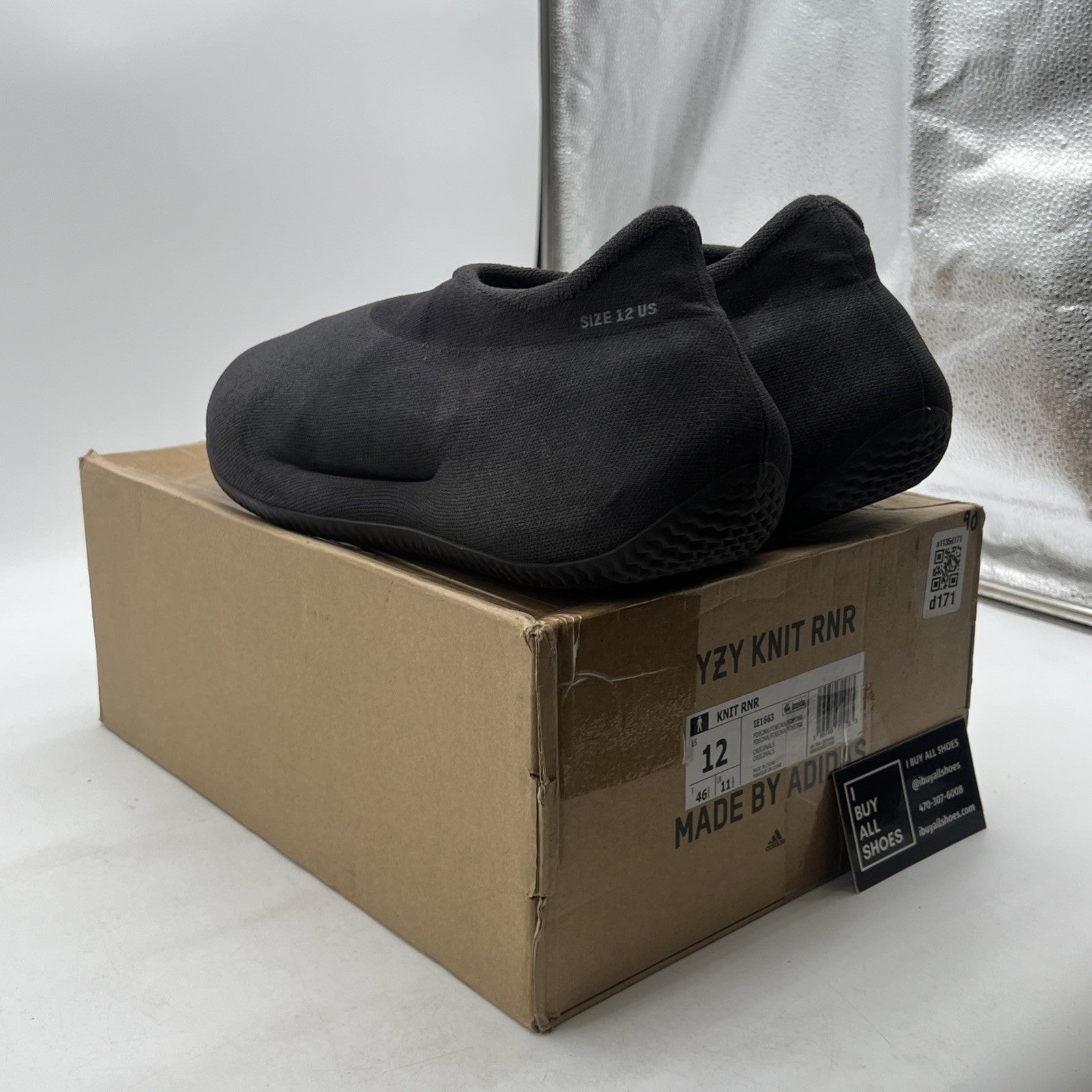 Size 12 - adidas Yeezy Knit Runner Fade Onyx (IE1663)